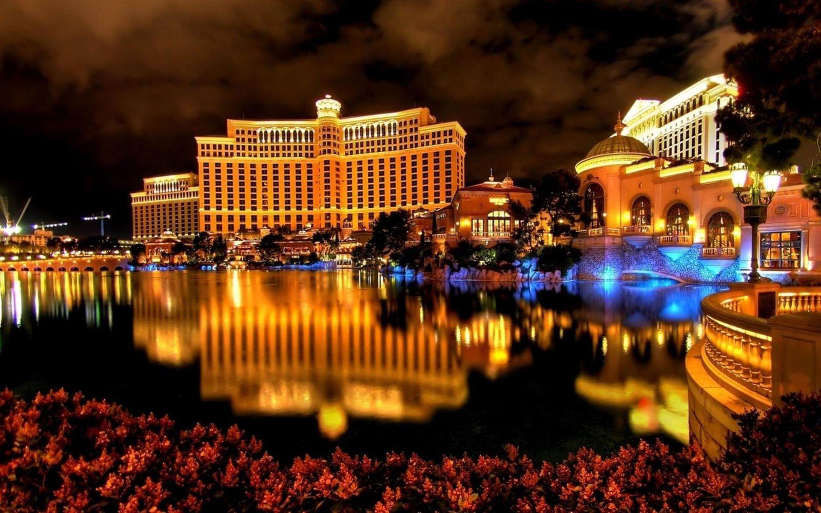 Las Vegas Buildings Lights Wallpapers