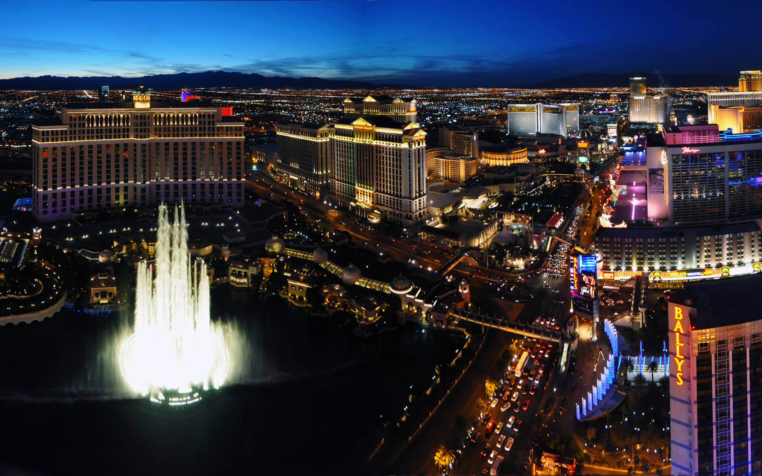 Las Vegas Hd @ Night Wallpapers