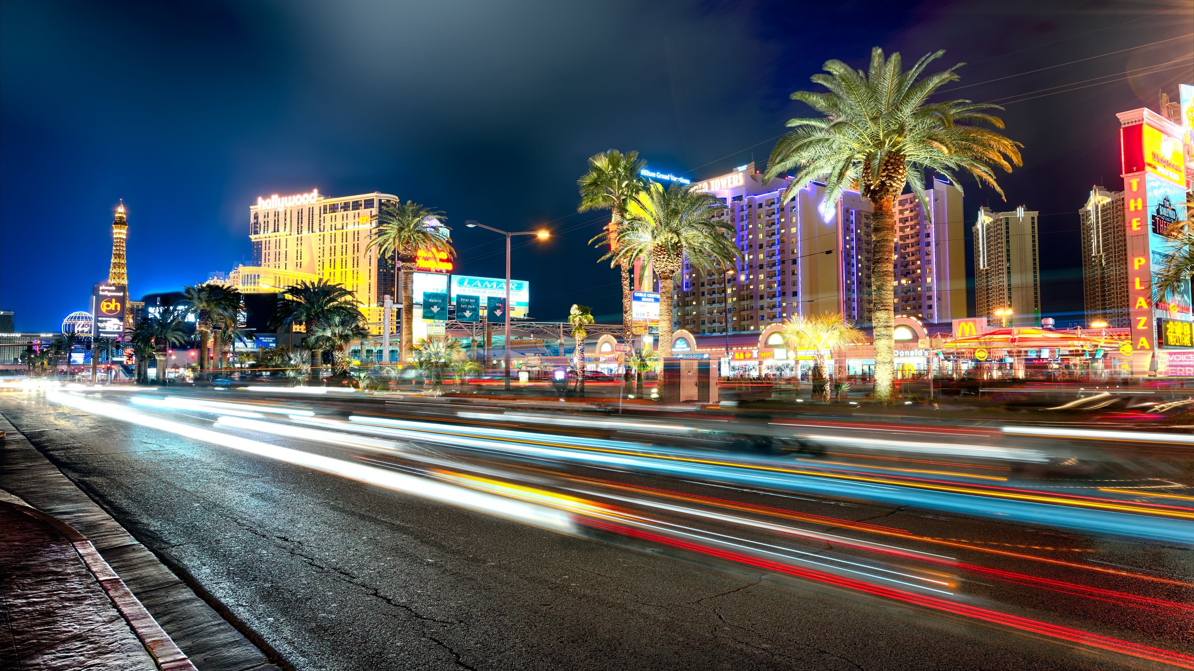 Las Vegas Hd @ Night Wallpapers