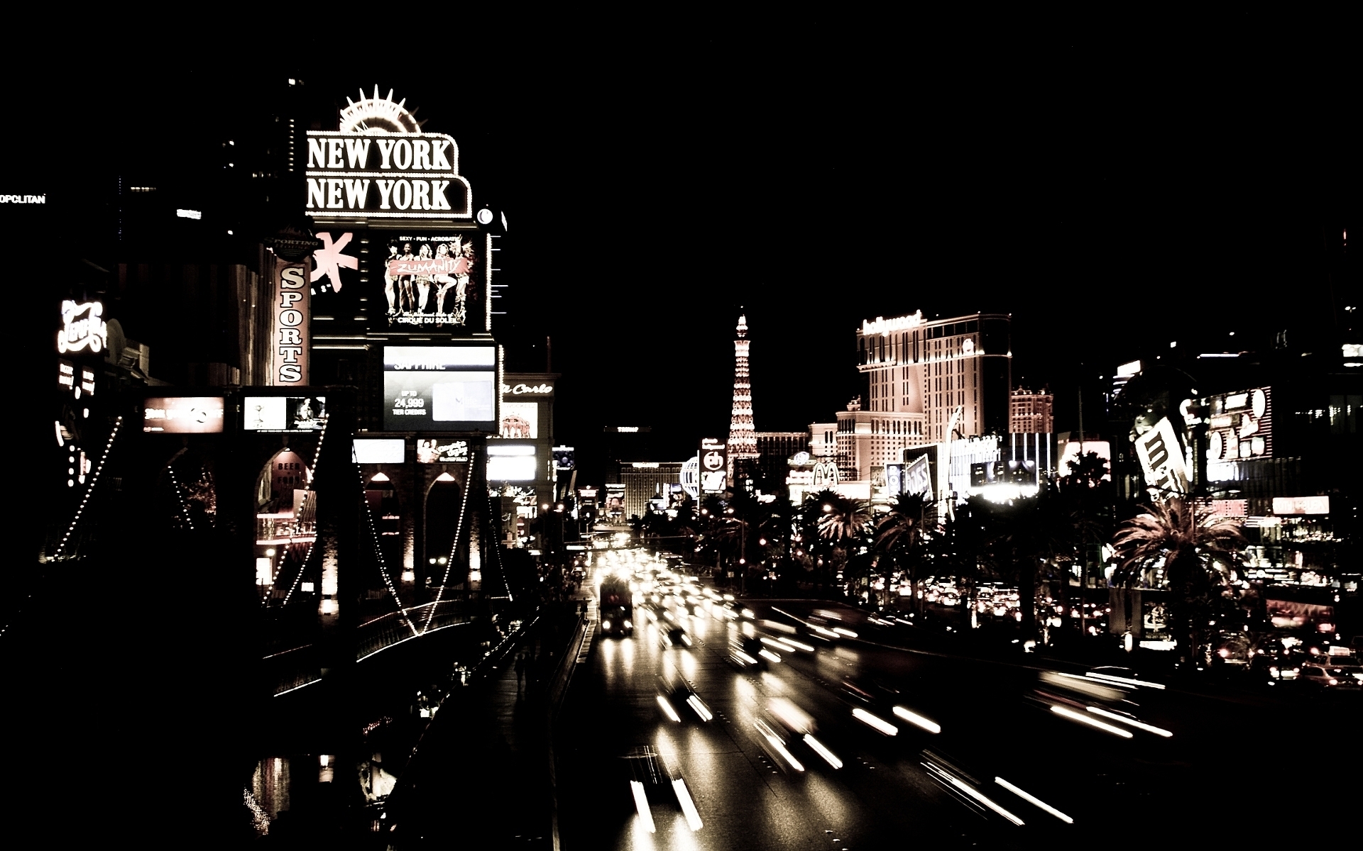 Las Vegas Hd @ Night Wallpapers