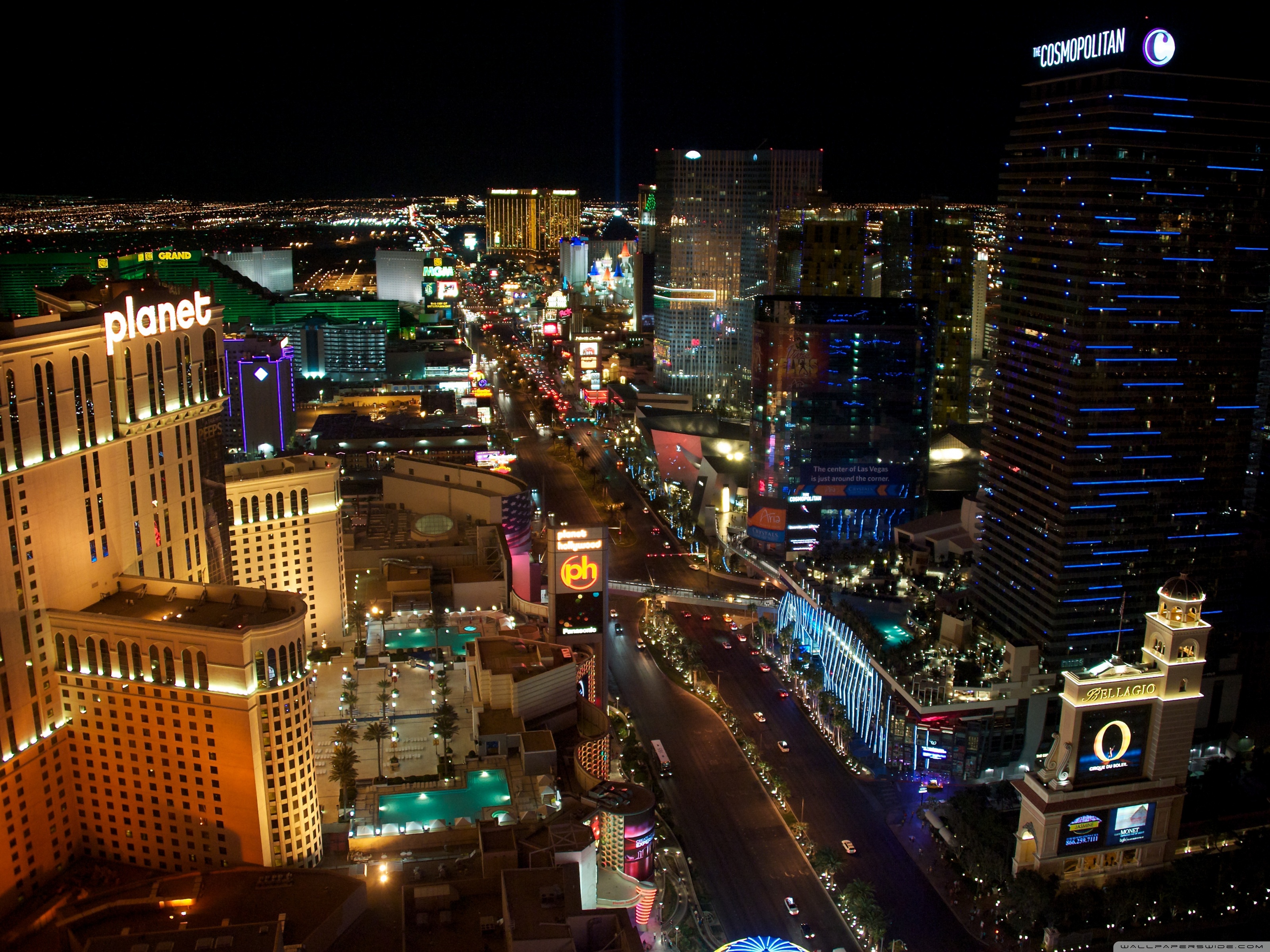 Las Vegas Hd @ Night Wallpapers