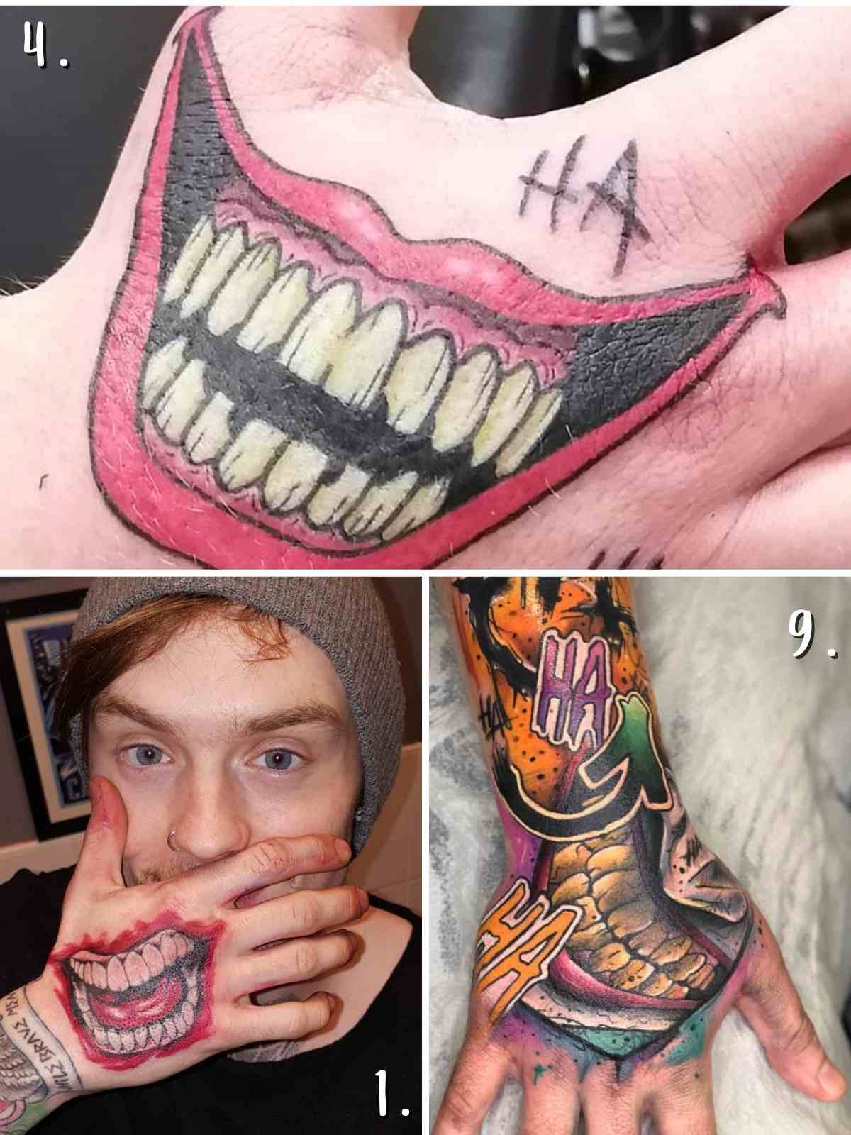 Laughing Joker Hand Tattoo Wallpapers