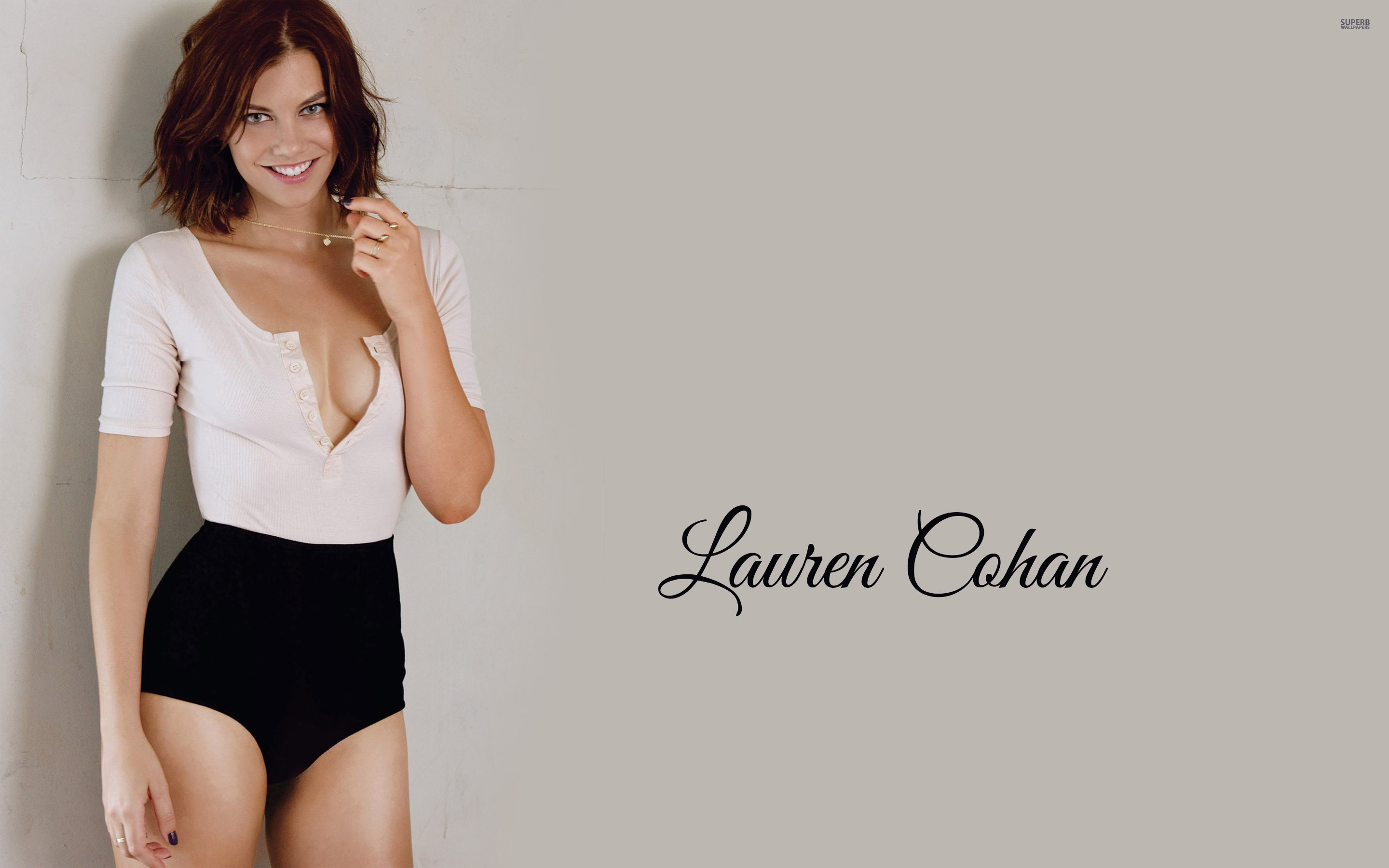 Lauren Cohan Hot Photoshoot Wallpapers