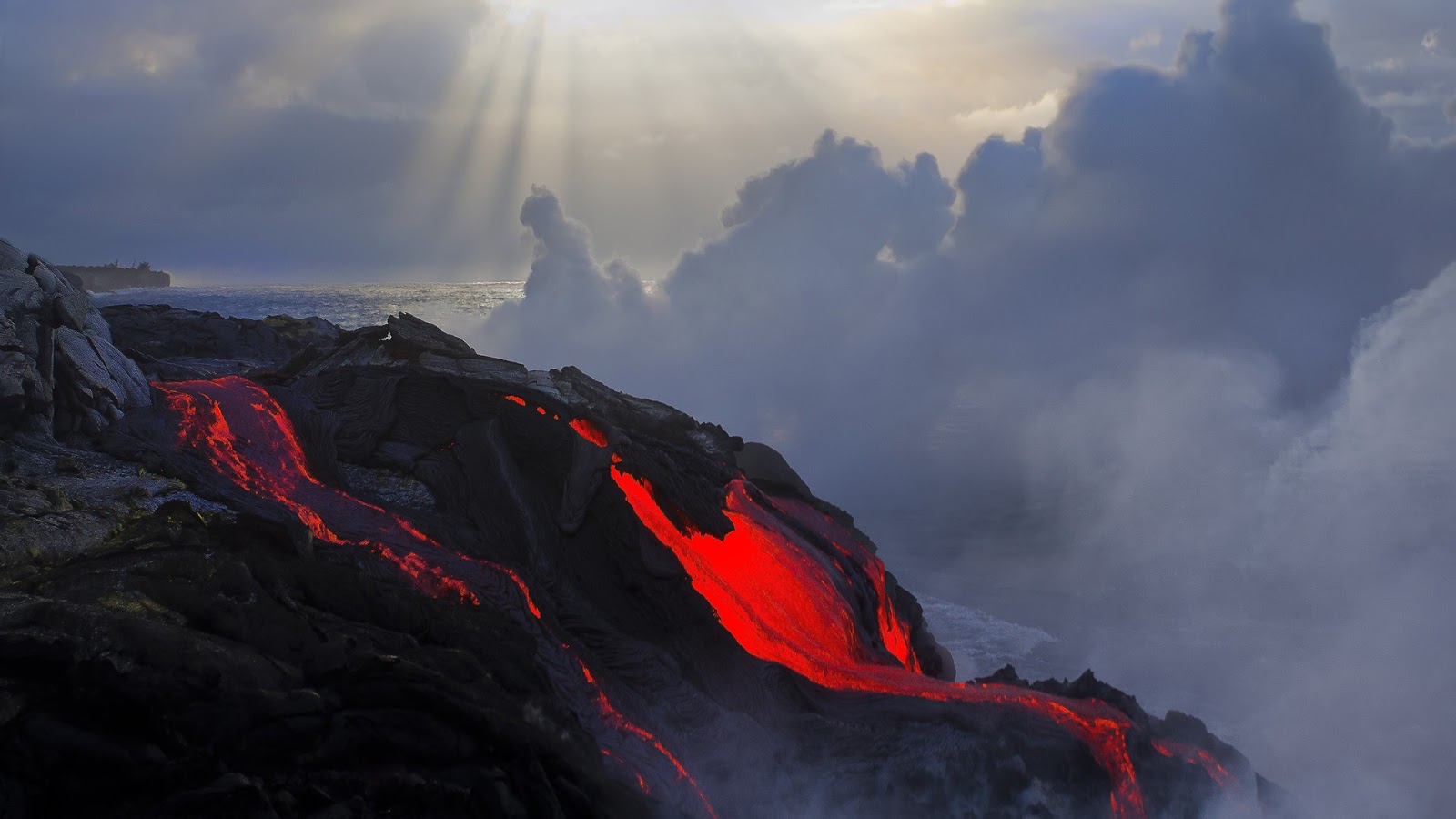 Lava With Cherry Tree Wallpapers