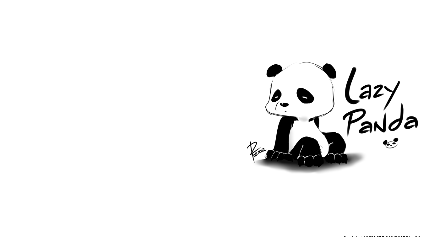 Lazy Panda Cartoon Wallpapers