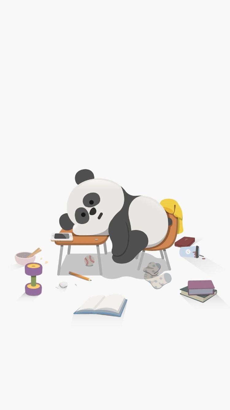 Lazy Panda Cartoon Wallpapers