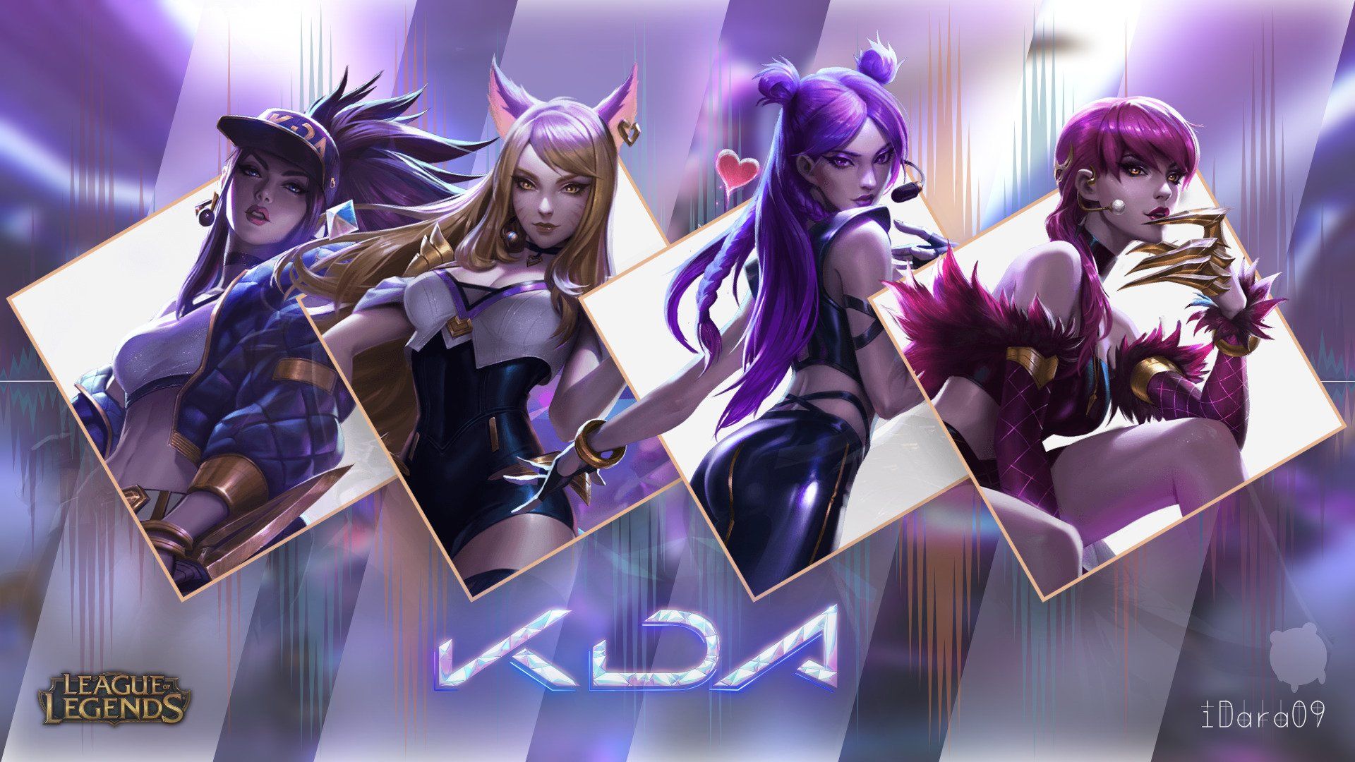 League Of Legends  K/DA Group 8K Wallpapers