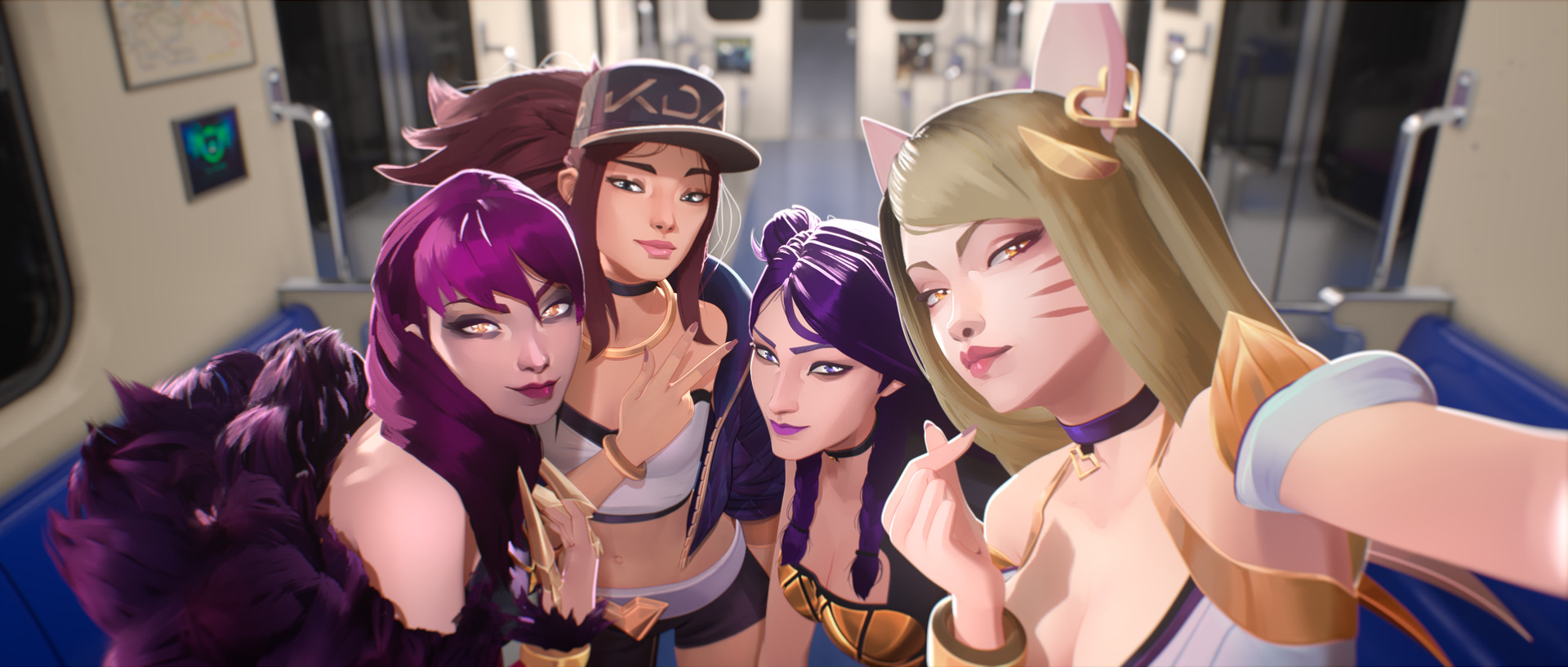 League Of Legends  K/DA Group 8K Wallpapers