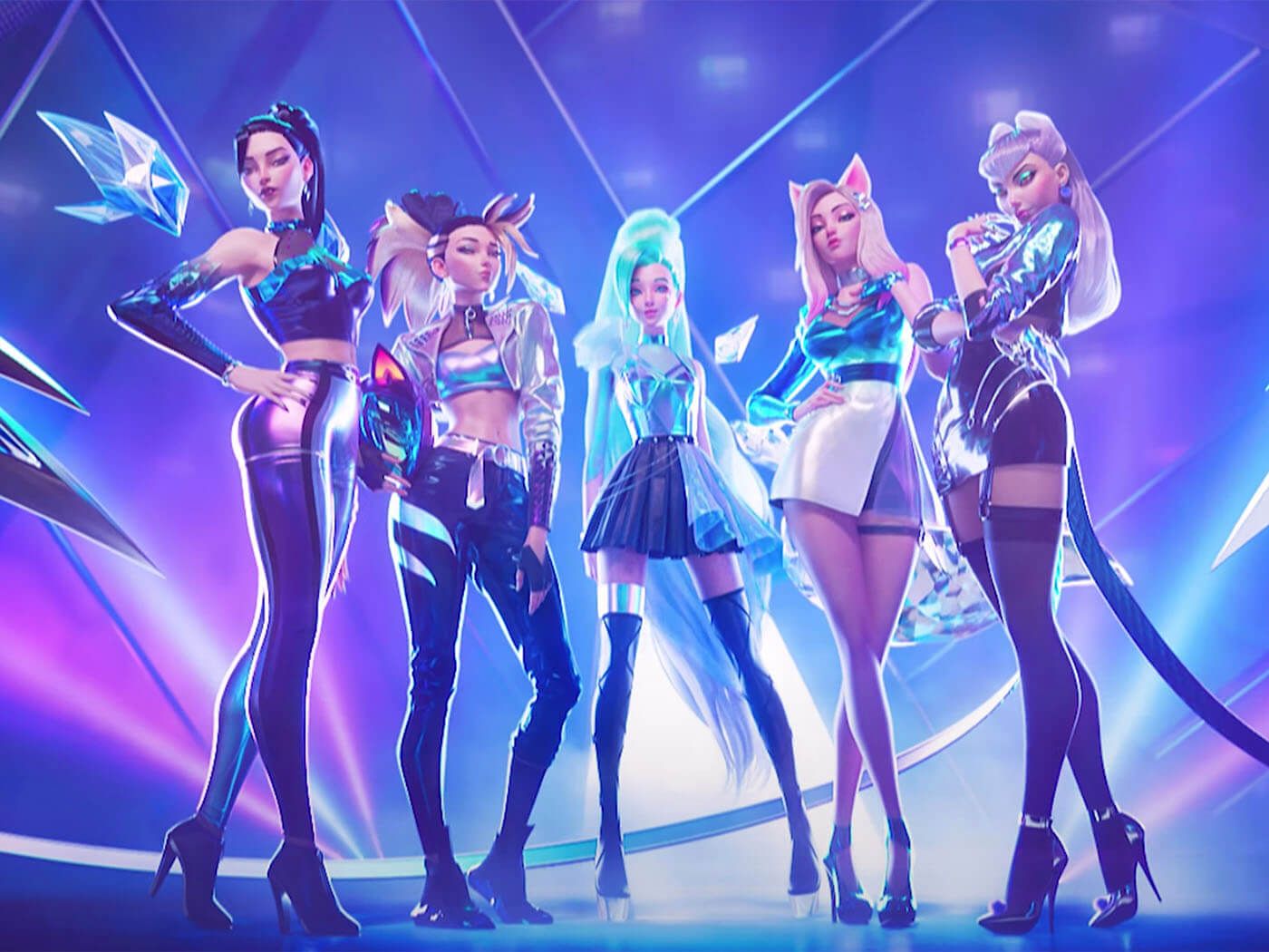 League Of Legends  K/DA Group 8K Wallpapers