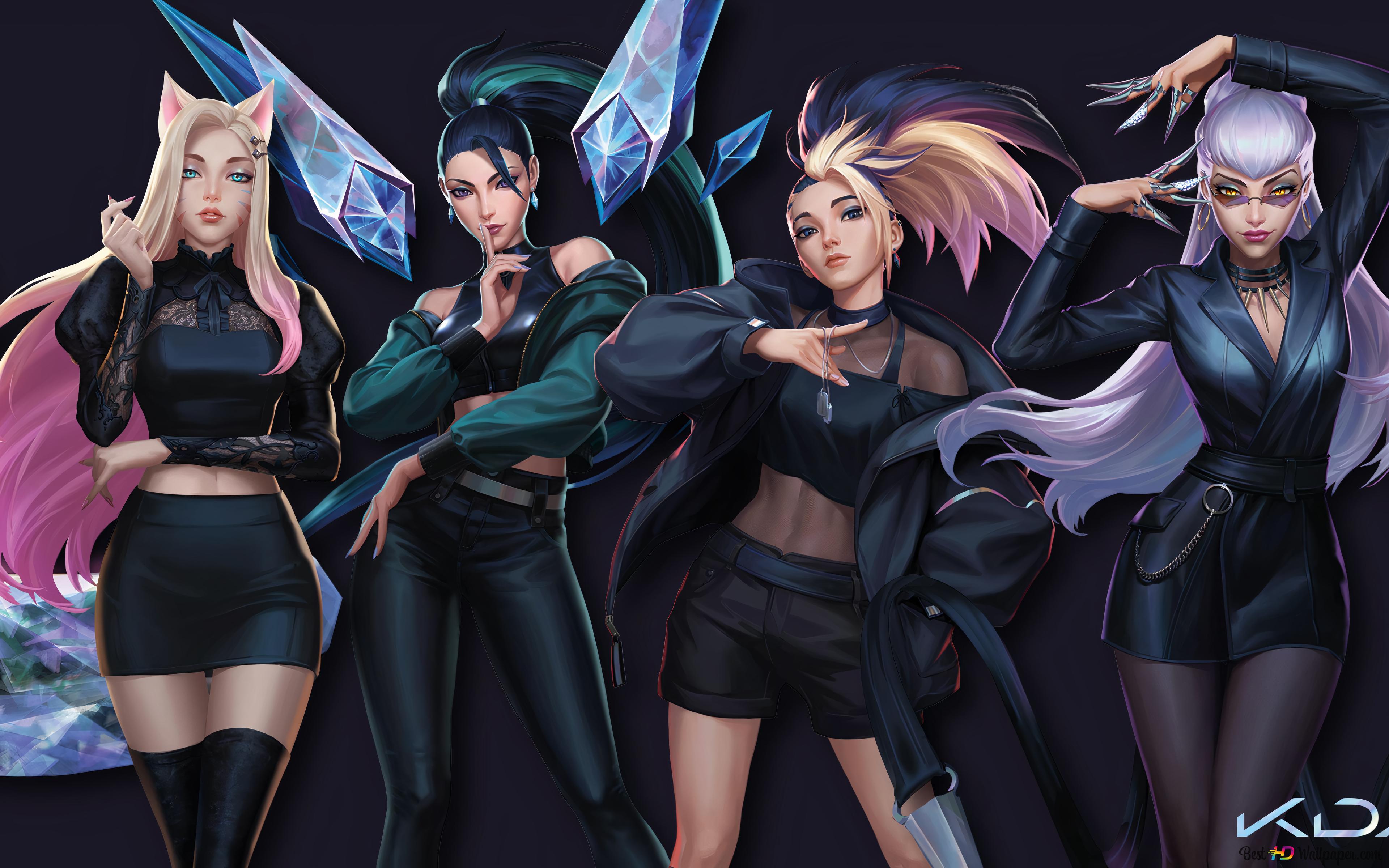 League Of Legends  K/DA Group 8K Wallpapers