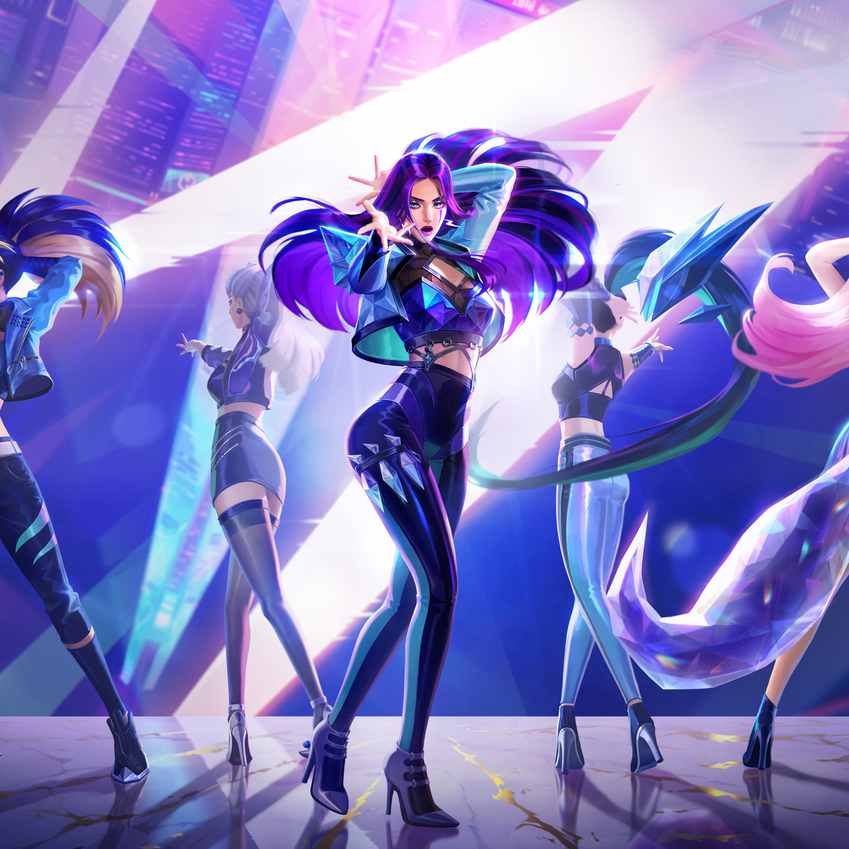 League Of Legends  K/DA Group 8K Wallpapers