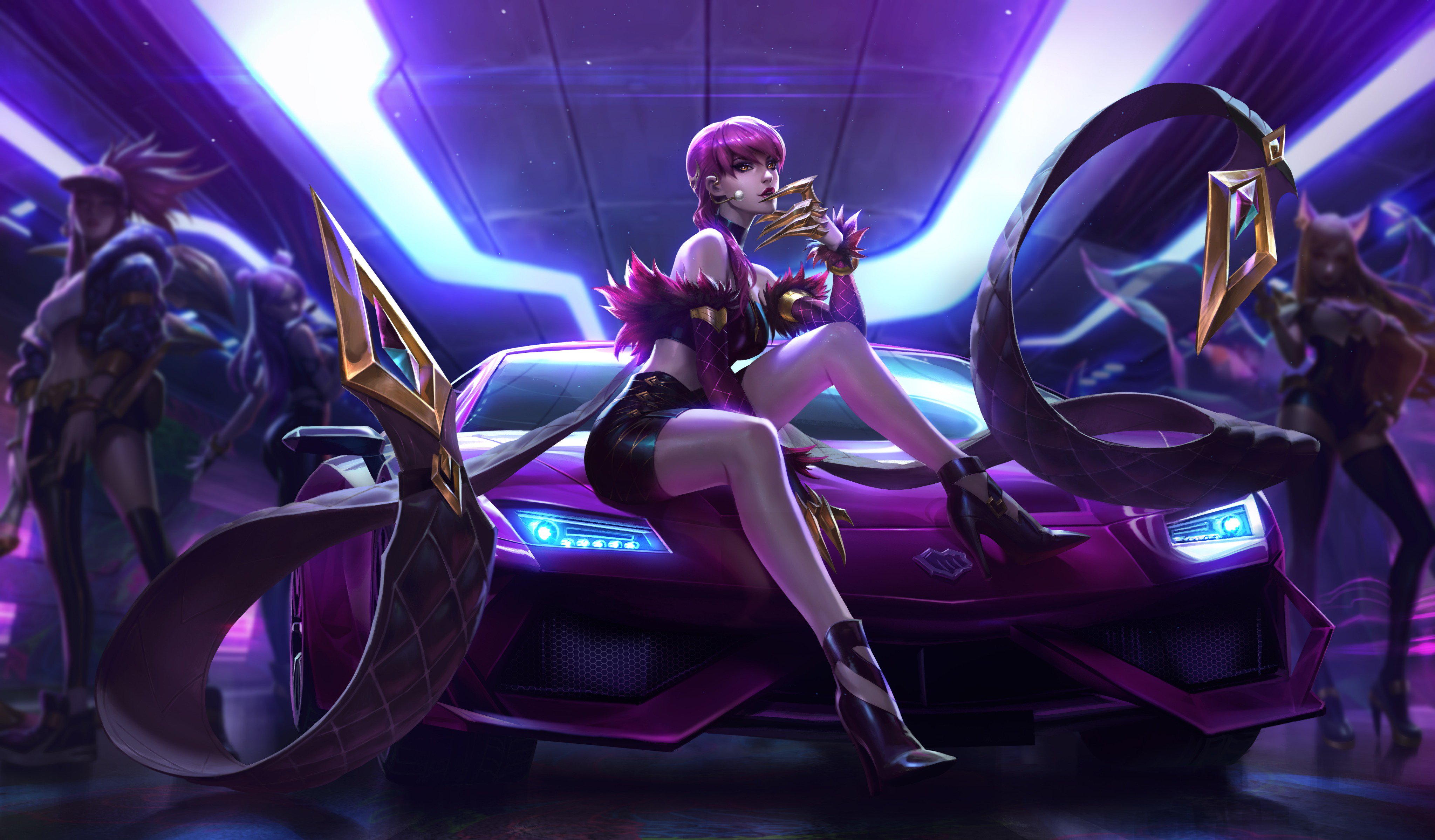 League Of Legends  K/DA Group 8K Wallpapers