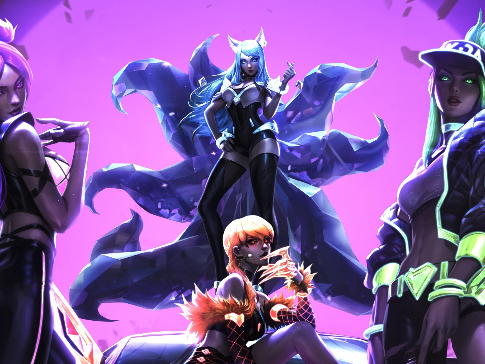 League Of Legends  K/DA Group 8K Wallpapers