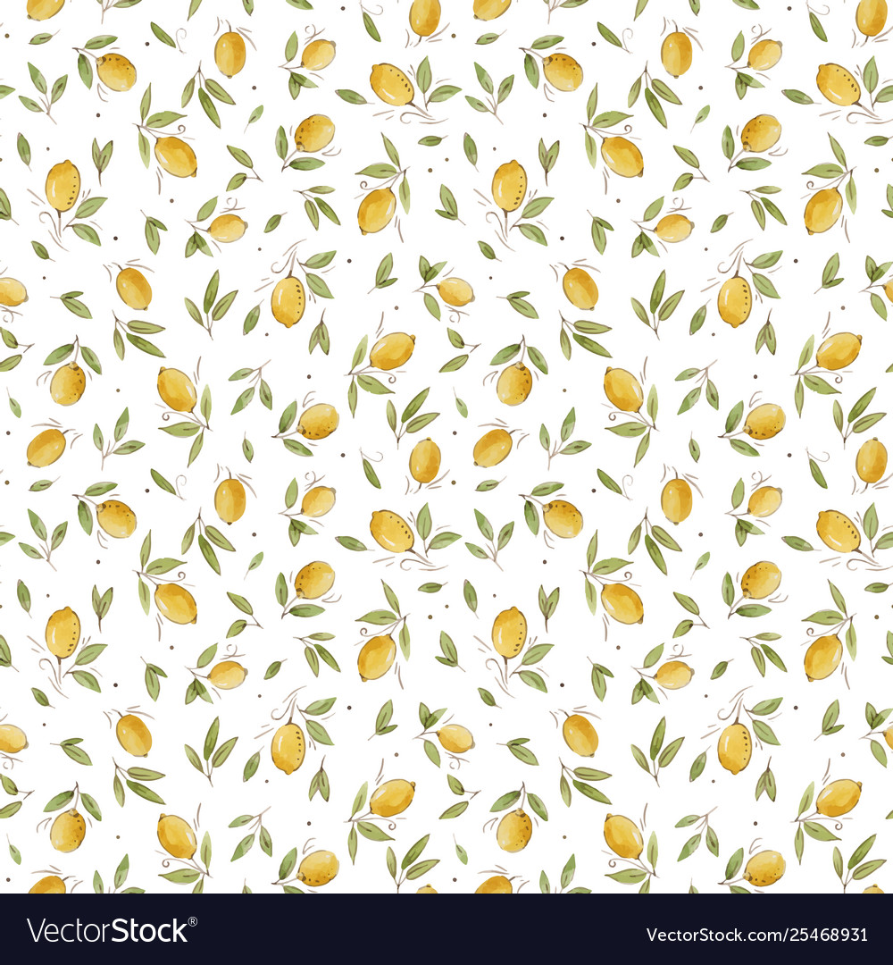 Lemon Watercolor Background