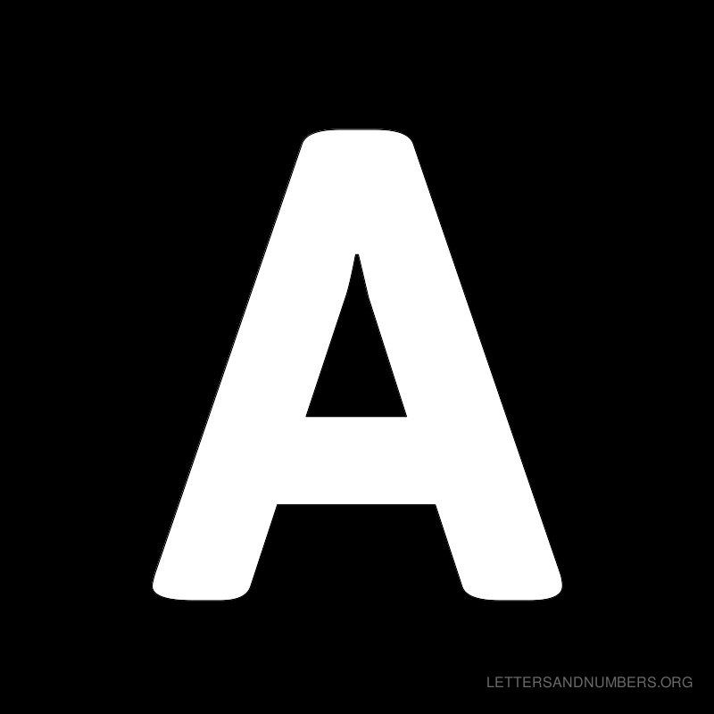 Letter A Black Background