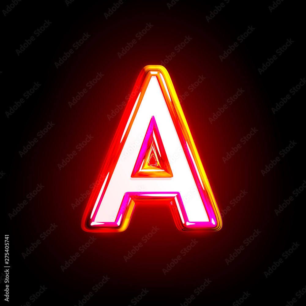 Letter A Black Background