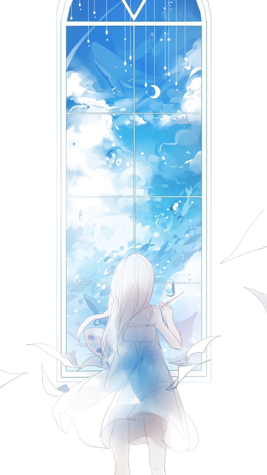 Light Blue Anime Aesthetic Wallpapers