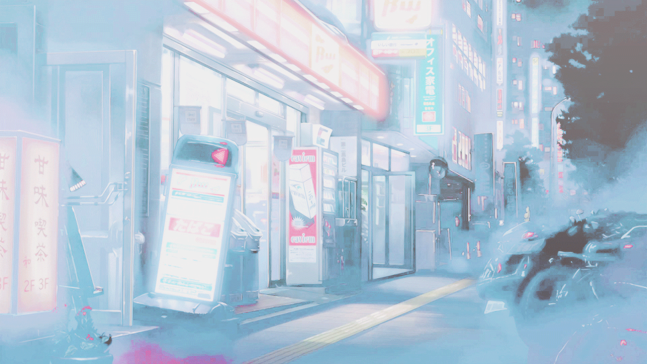 Light Blue Anime Aesthetic Wallpapers