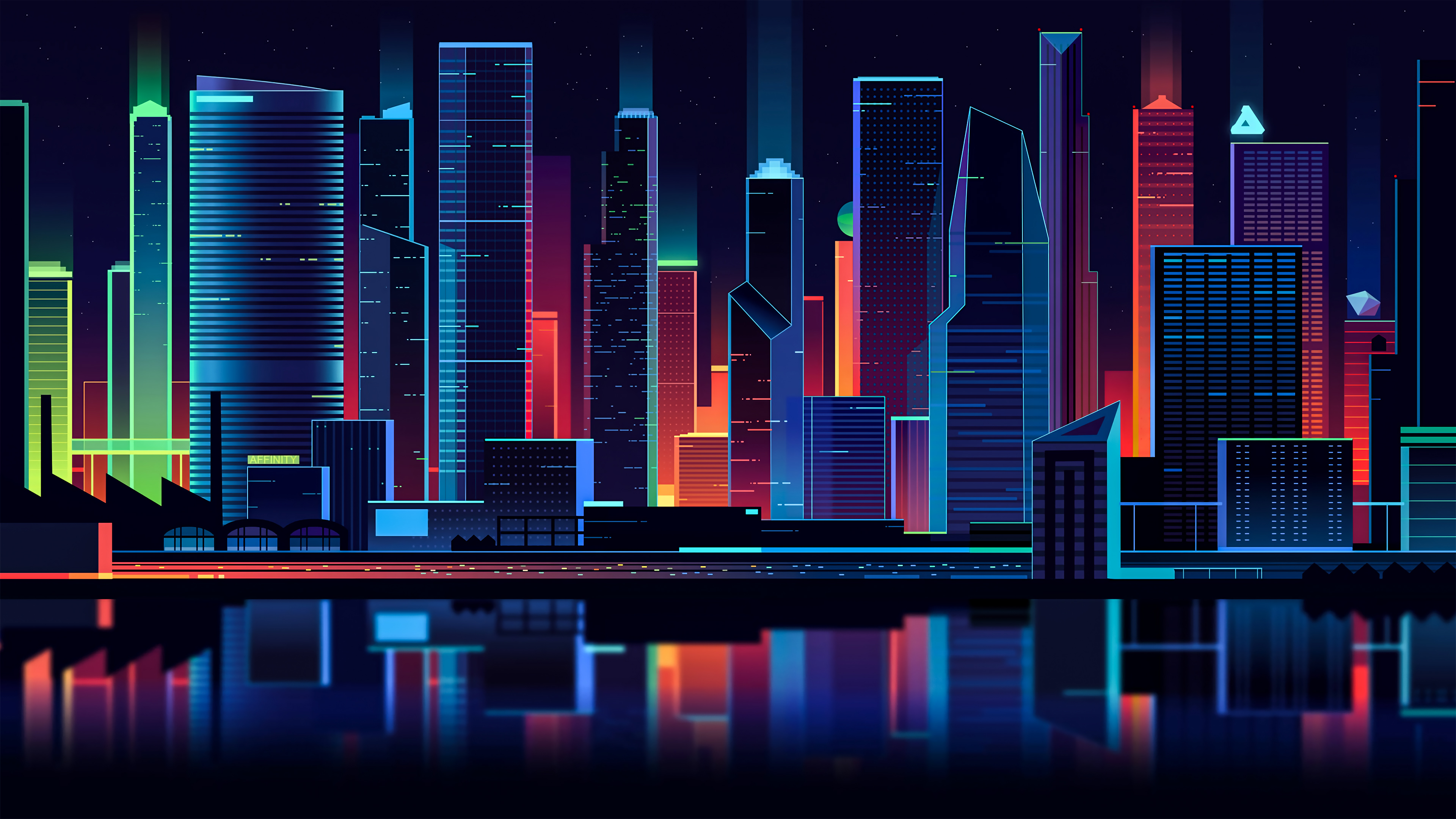 Light City Artwork Wallpapers