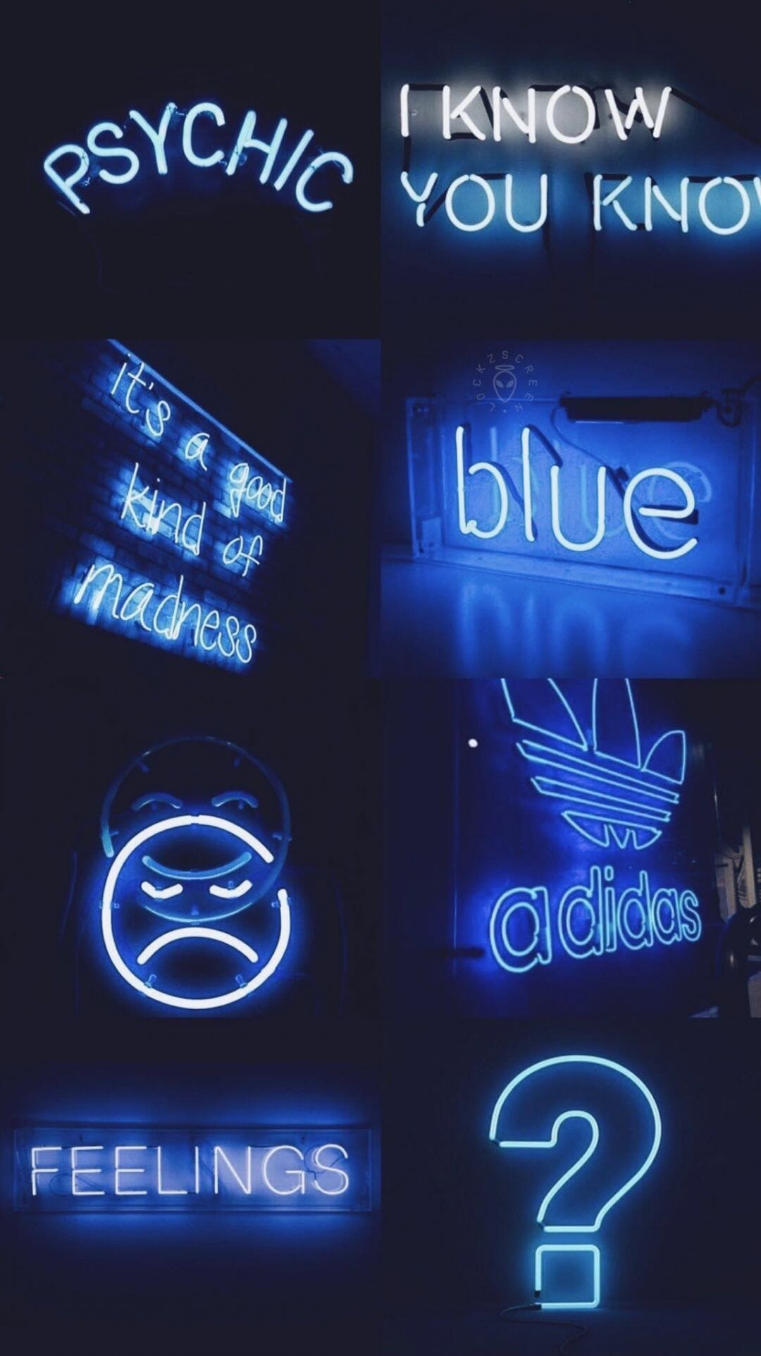 Light Neon Blue Aesthetic Wallpapers