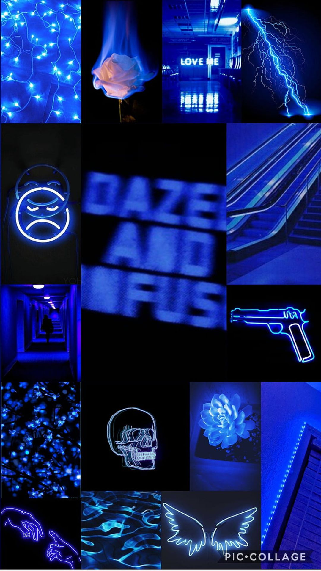 Light Neon Blue Aesthetic Wallpapers