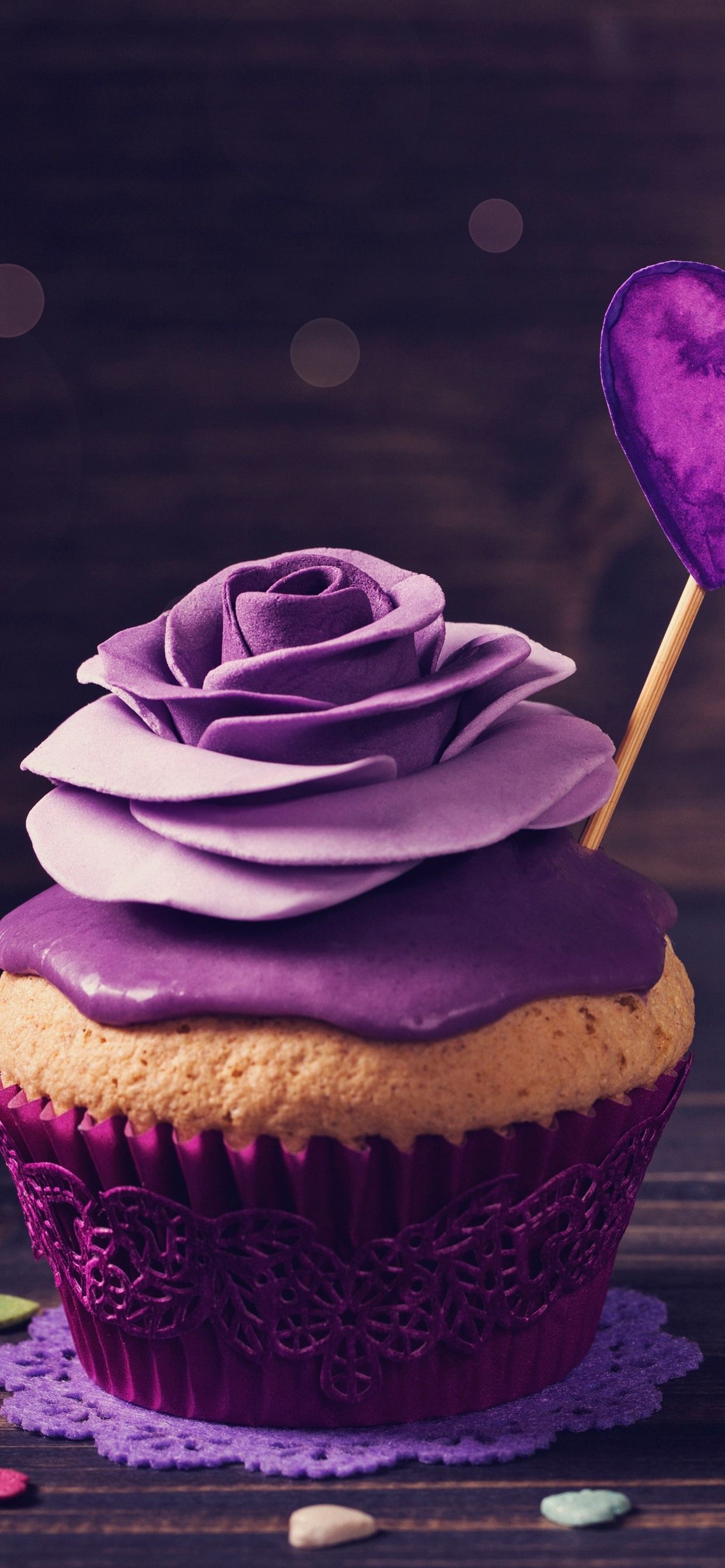 Light Purple Cupcakes Wallpapers