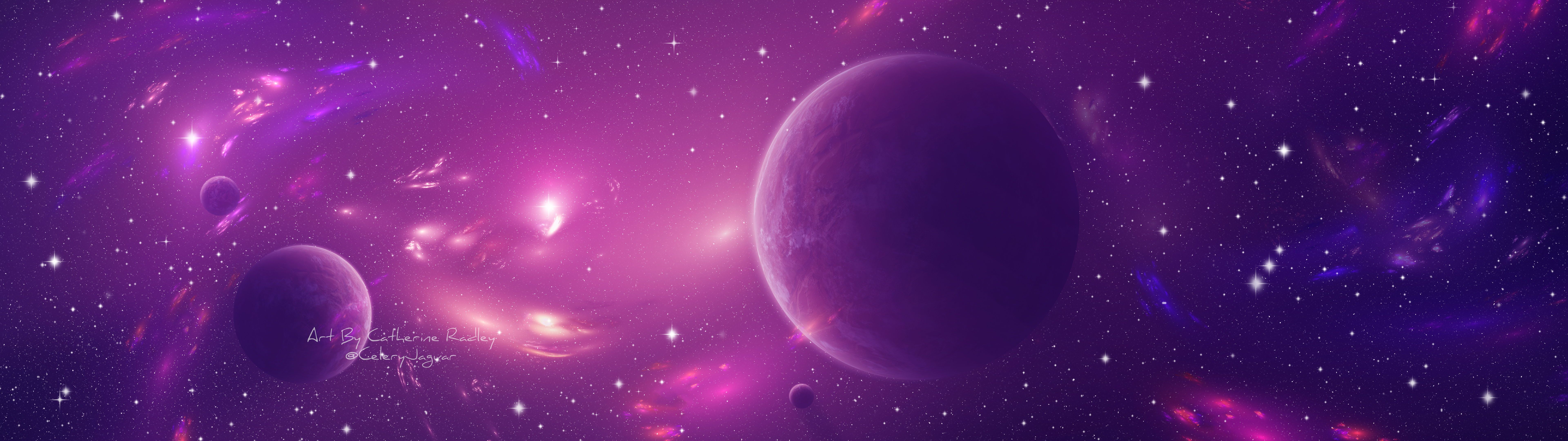 Light Purple Galaxy Background