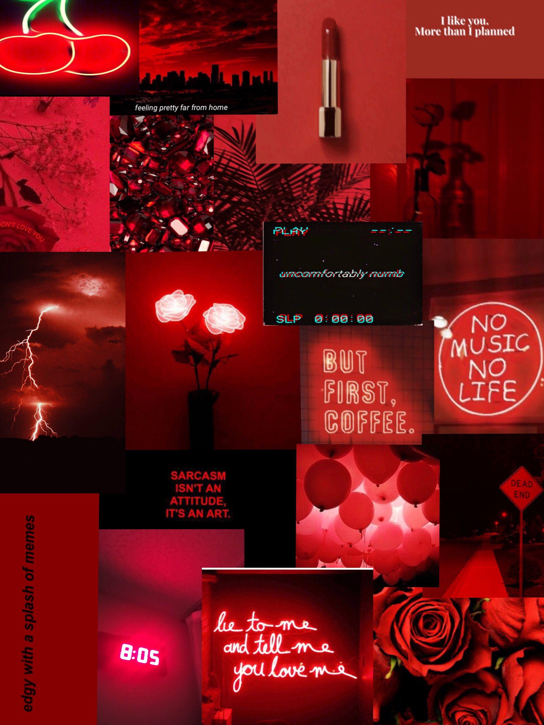 Light Red Aesthetic Background