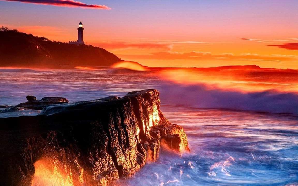 Lighthouse At Sunsrise Wallpapers