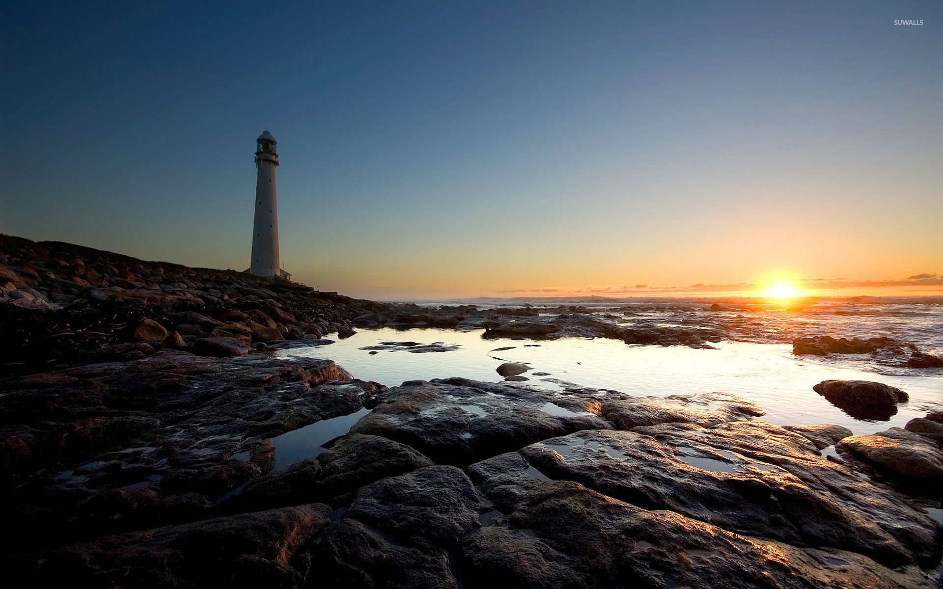 Lighthouse At Sunsrise Wallpapers