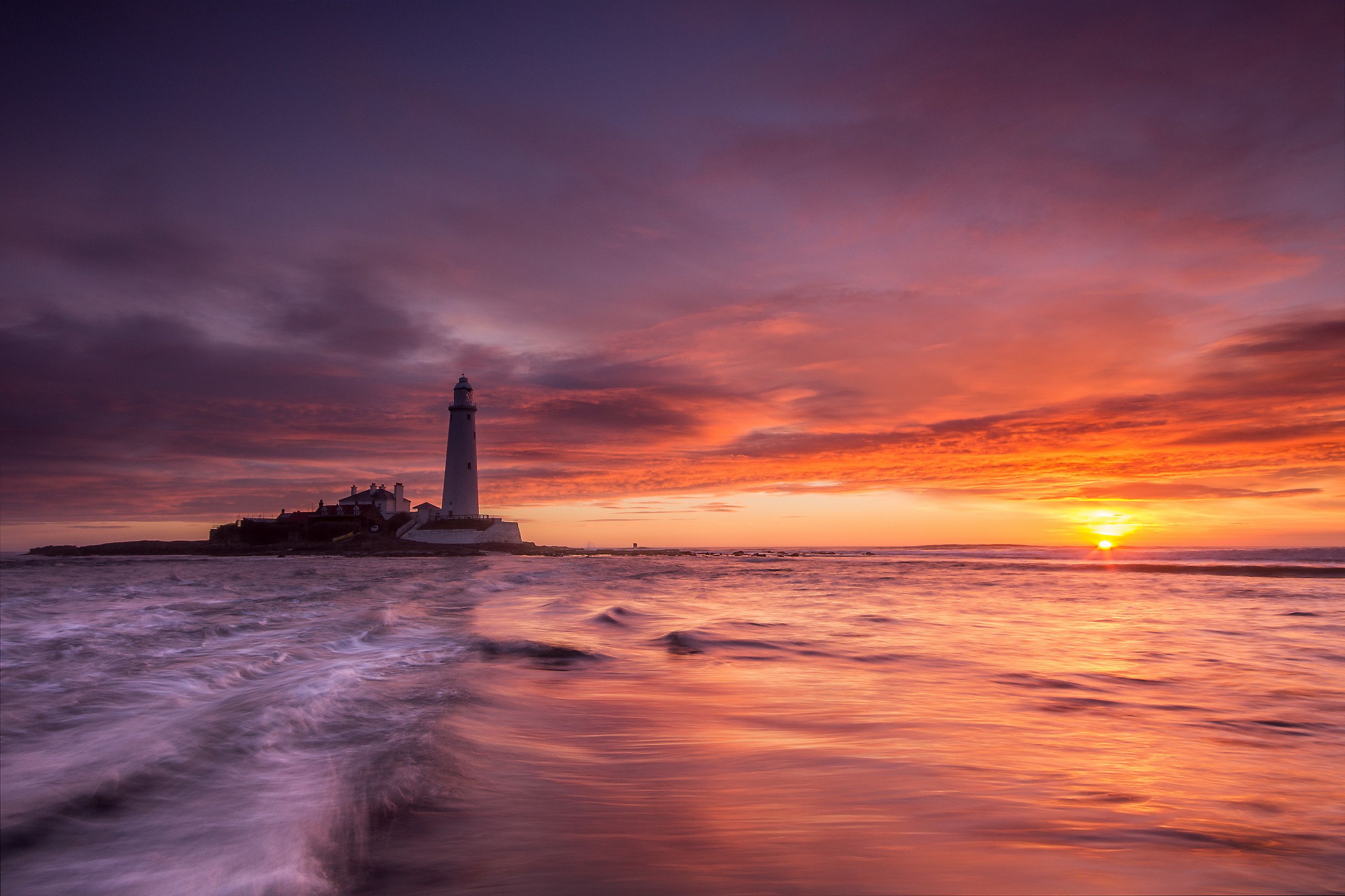 Lighthouse At Sunsrise Wallpapers