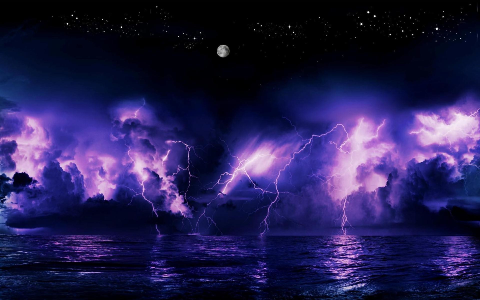 Lighting Storm Background