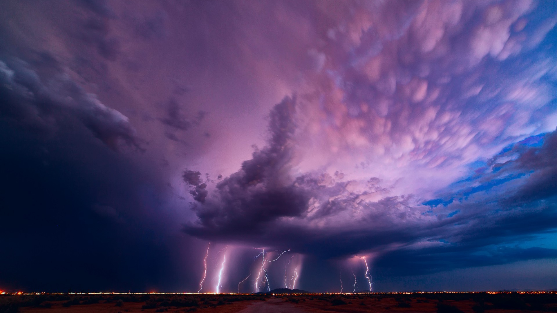 Lighting Storm Background