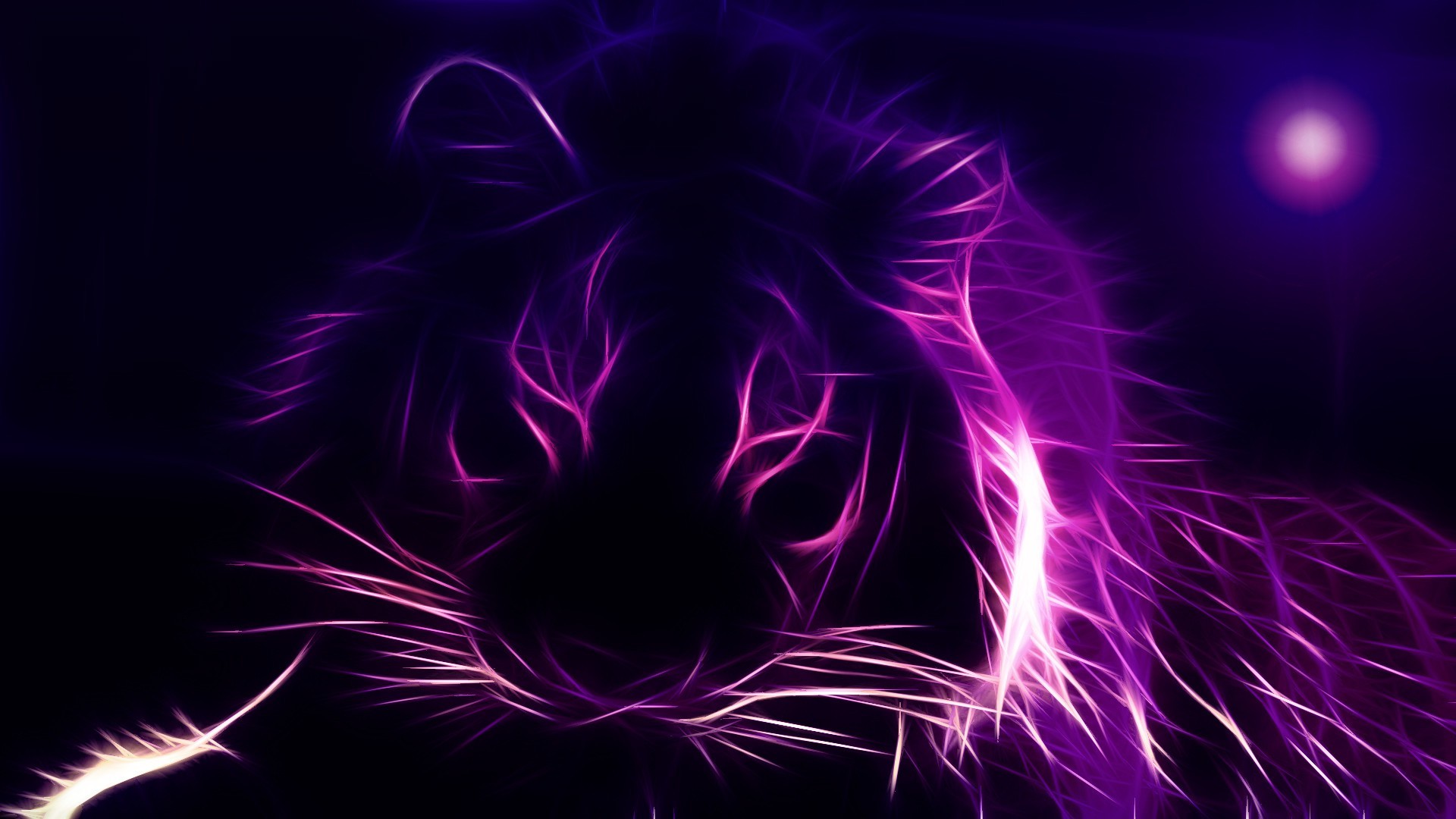 Lightning Dark Neon Fractal Wallpapers