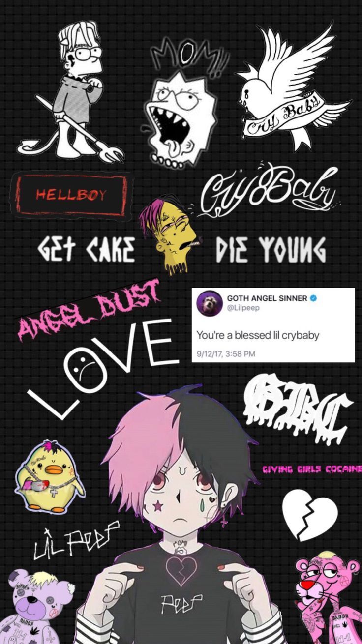 Lil Peep Cartoon Wallpapers