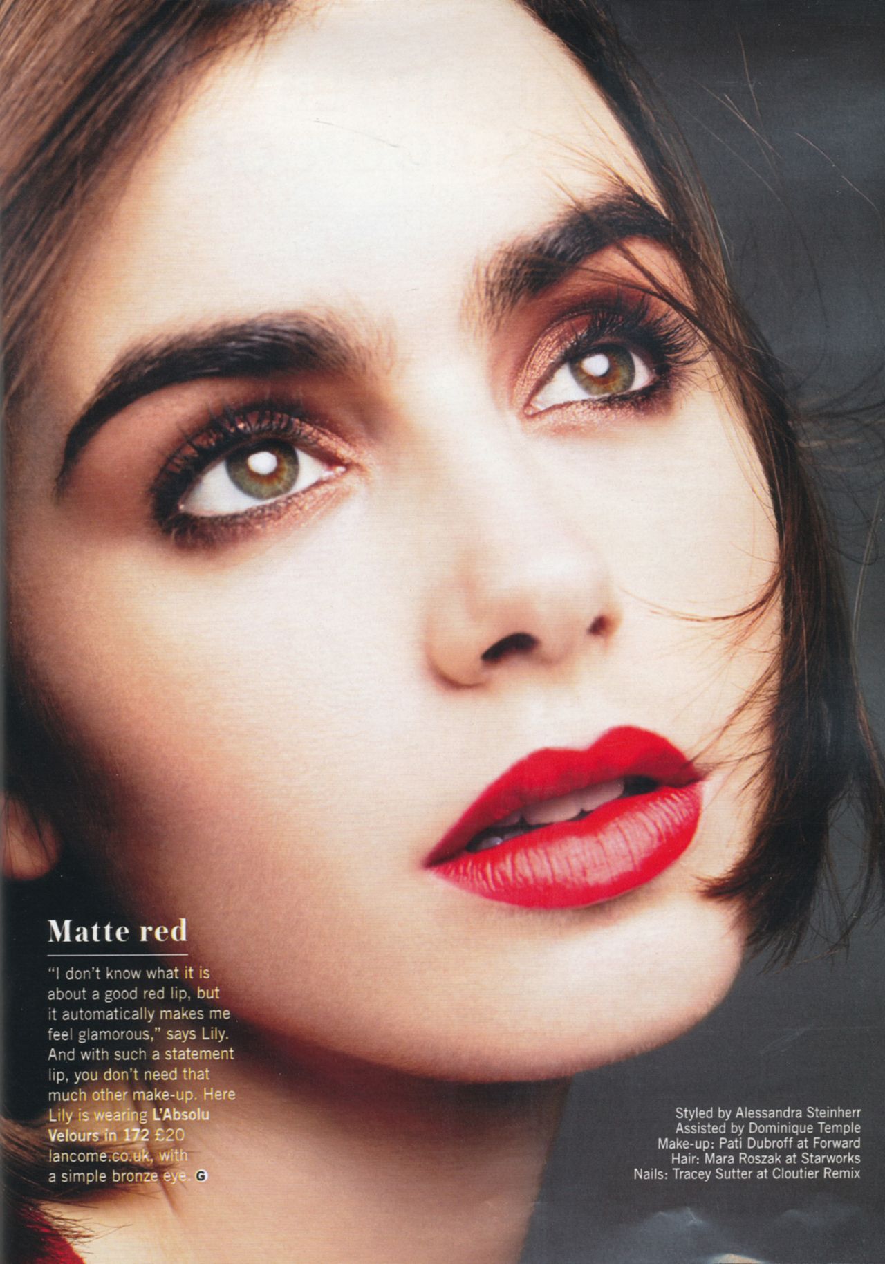 Lily Collins For Grazia UK Magazine Wallpapers