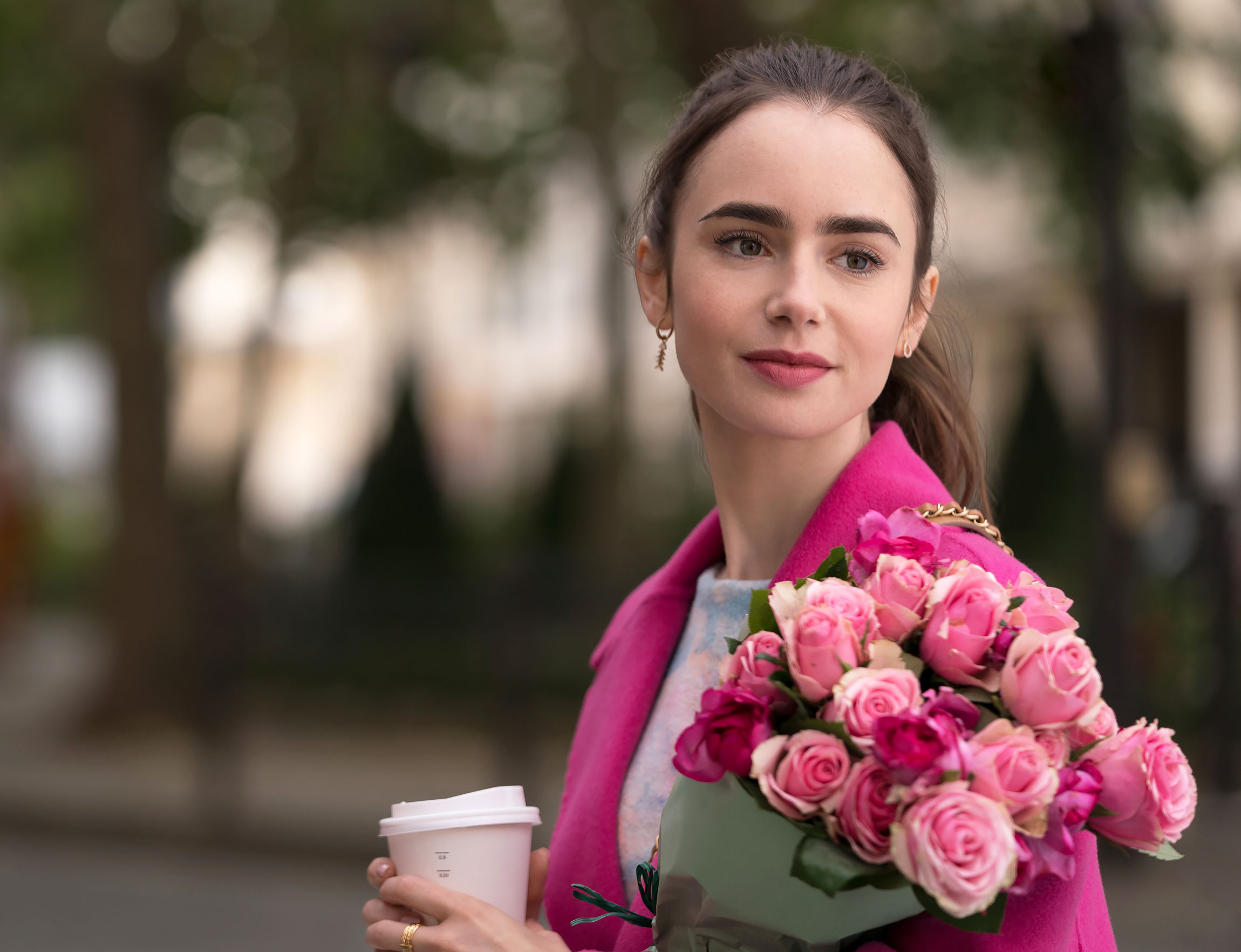 Lily Collins From Emily In Paris 2020 Wallpapers