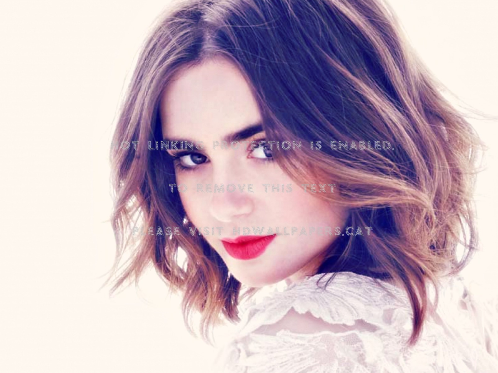 Lily Collins Red HD Wallpapers