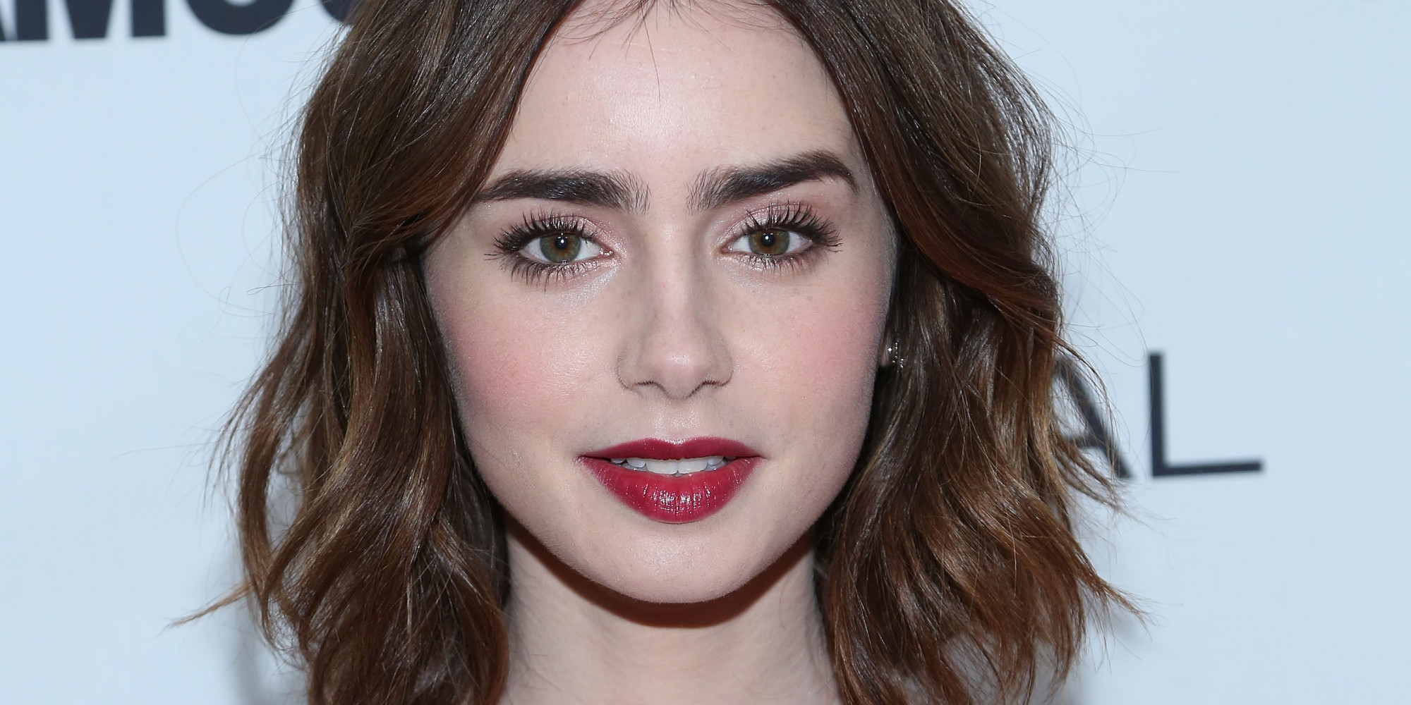 Lily Collins Red HD Wallpapers