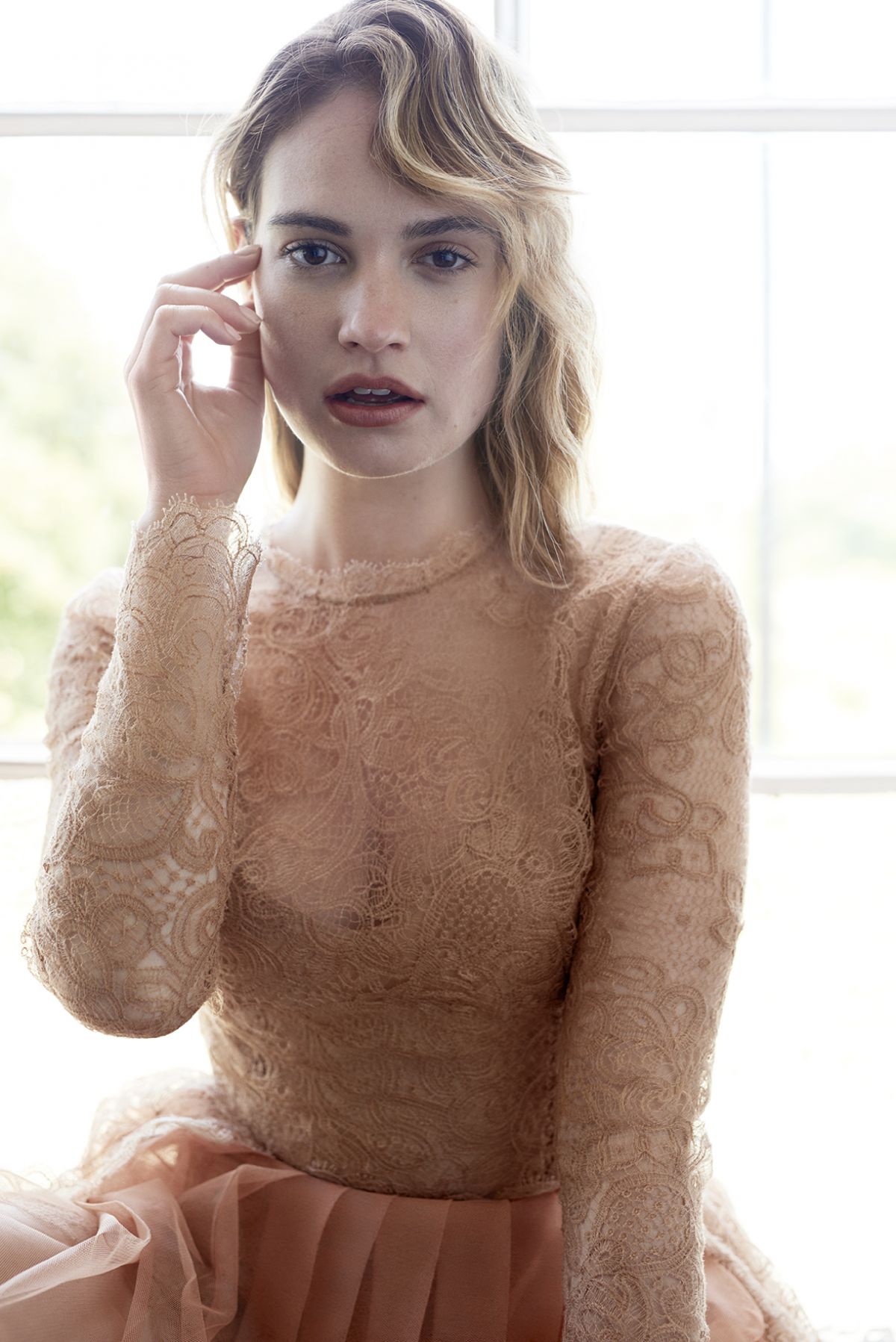 Lily James For Vanity Fair Italy Wallpapers