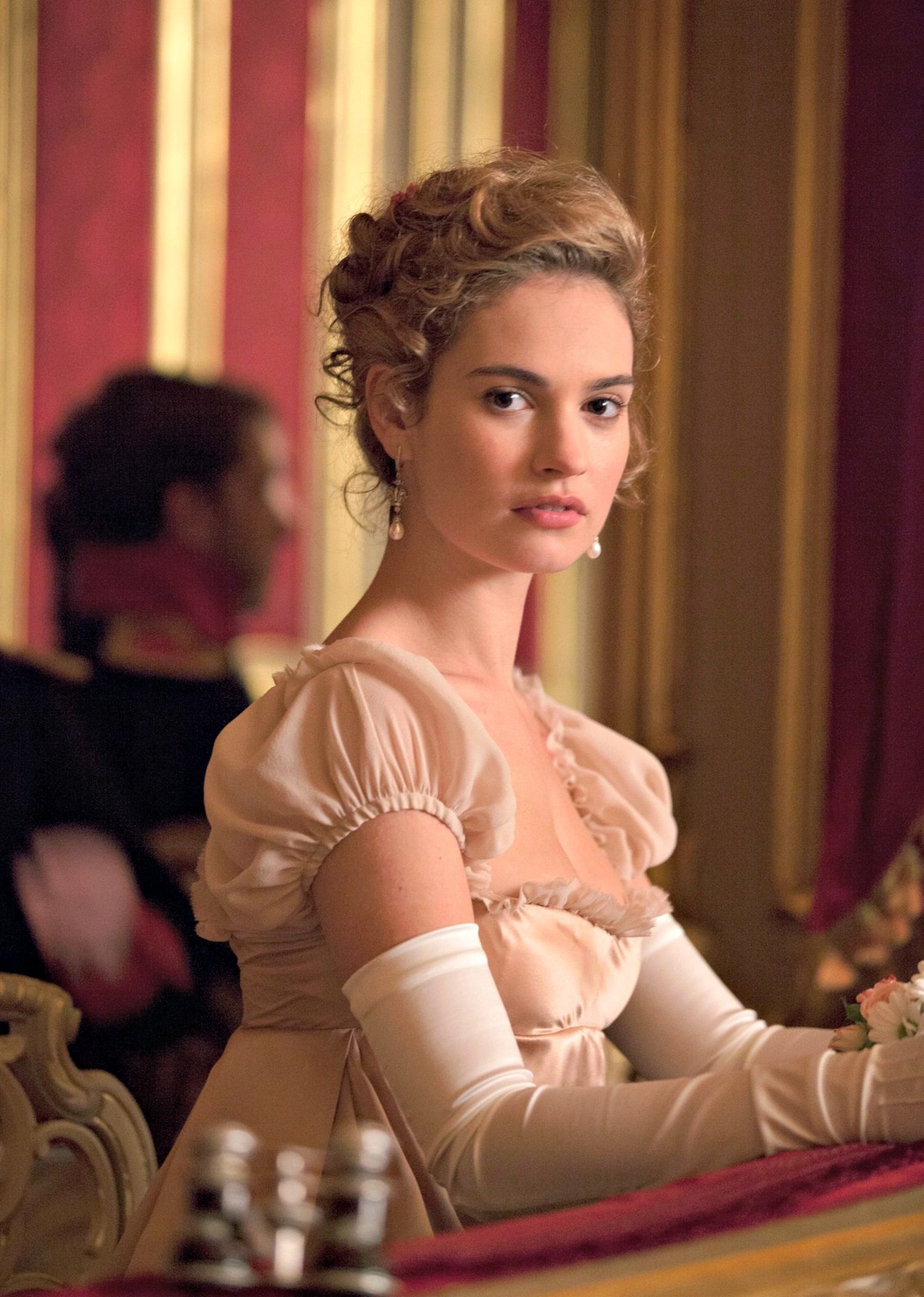 Lily James In War &Amp; Peace Artwork Wallpapers