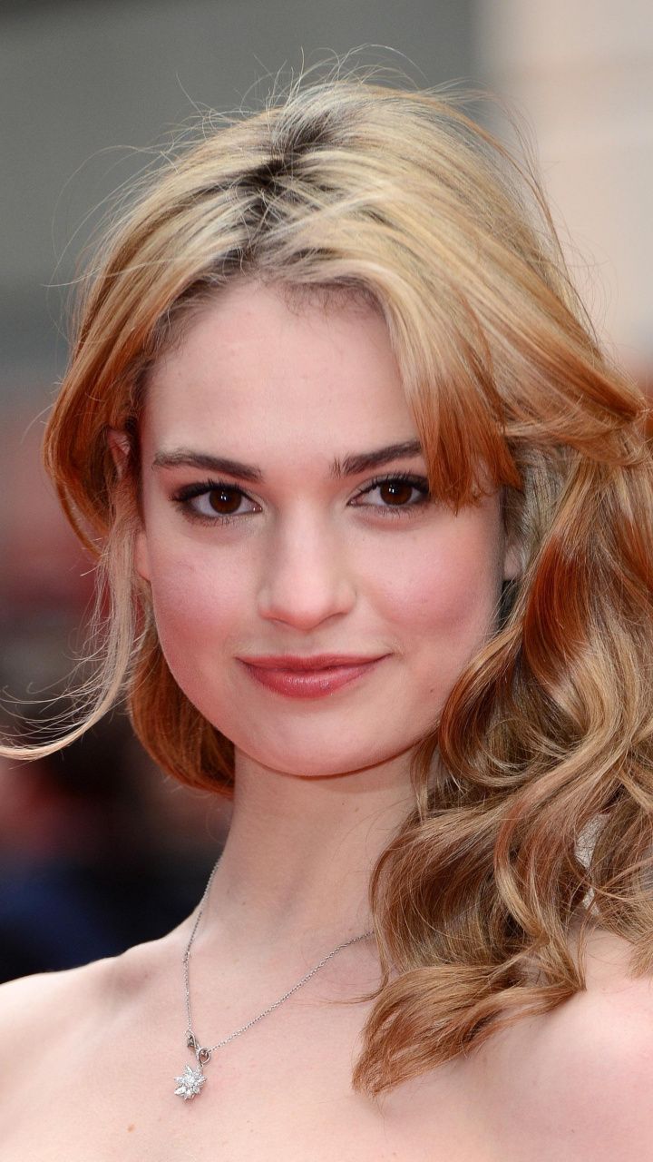 Lily James Smiling Wallpapers