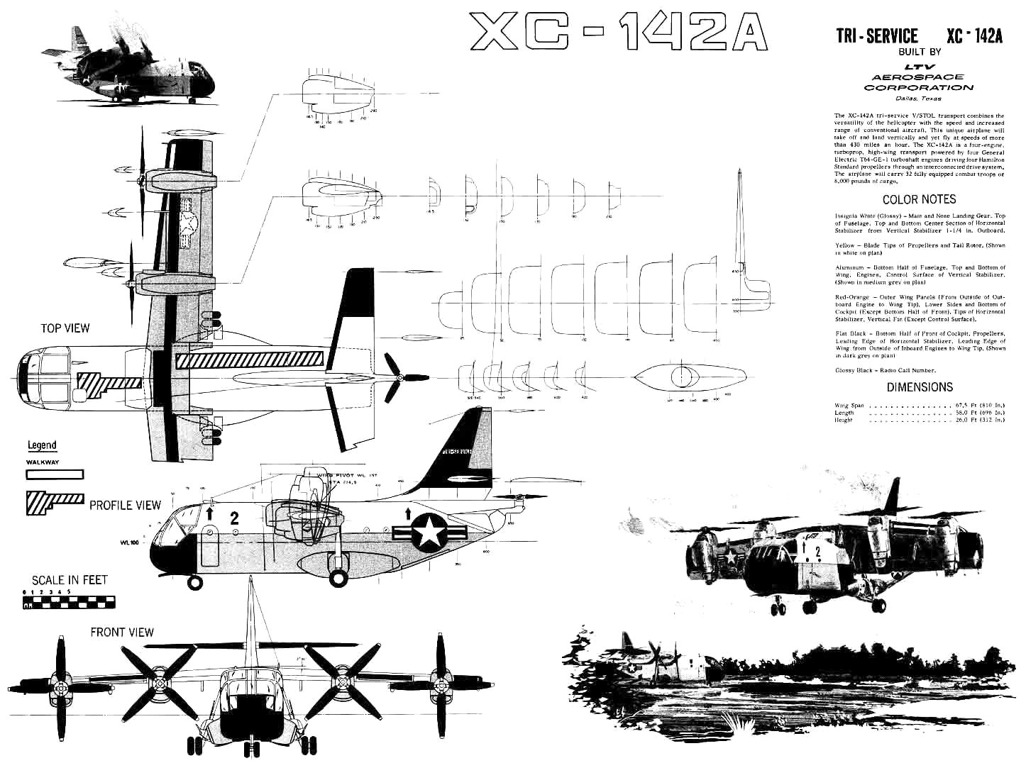 Ling-Temco-Vought Xc-142 Wallpapers