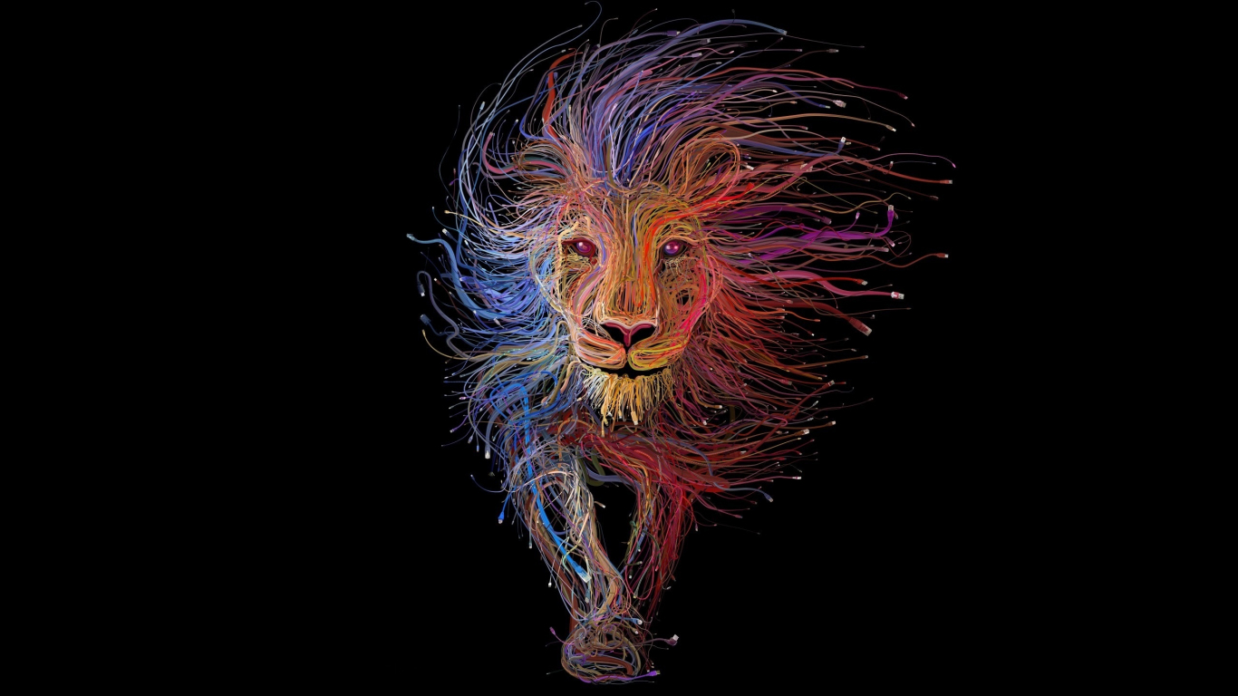 Lion Artistic Colorful Wallpapers