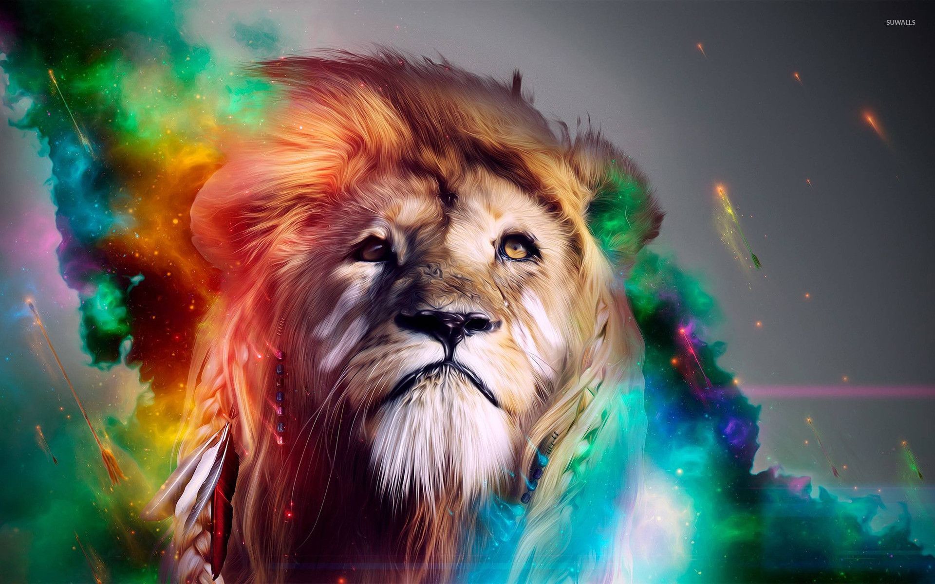 Lion Artistic Colorful Wallpapers