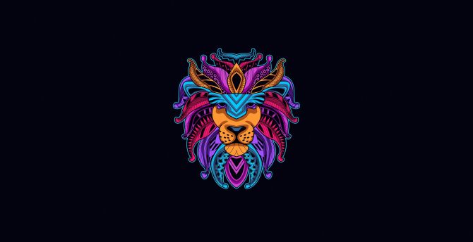 Lion Artistic Colorful Wallpapers