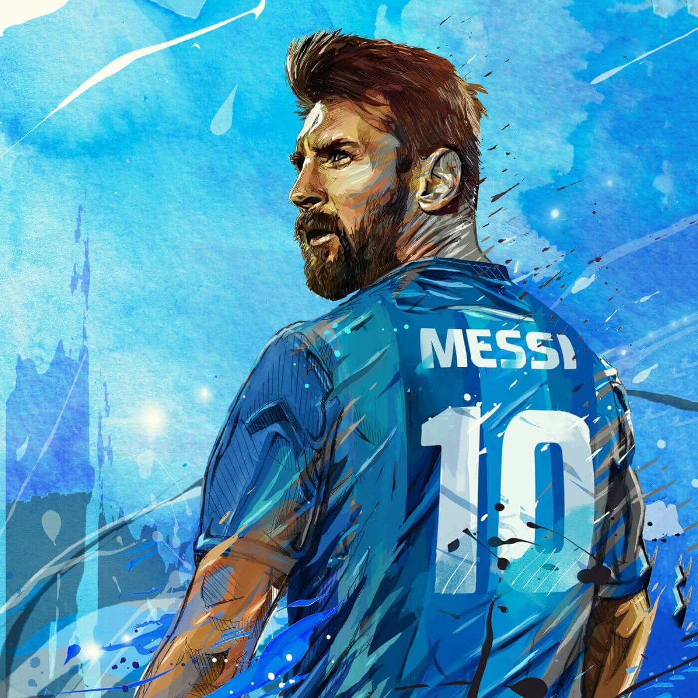 Lionel Messi Digital Art Wallpapers