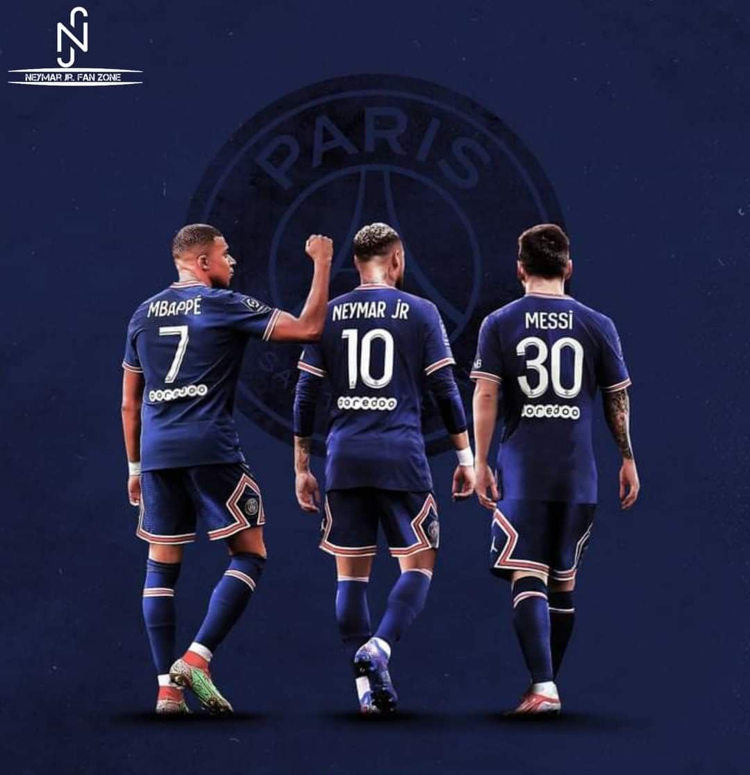 Lionel Messi Kylian Mbappe Neymar Psg Wallpapers