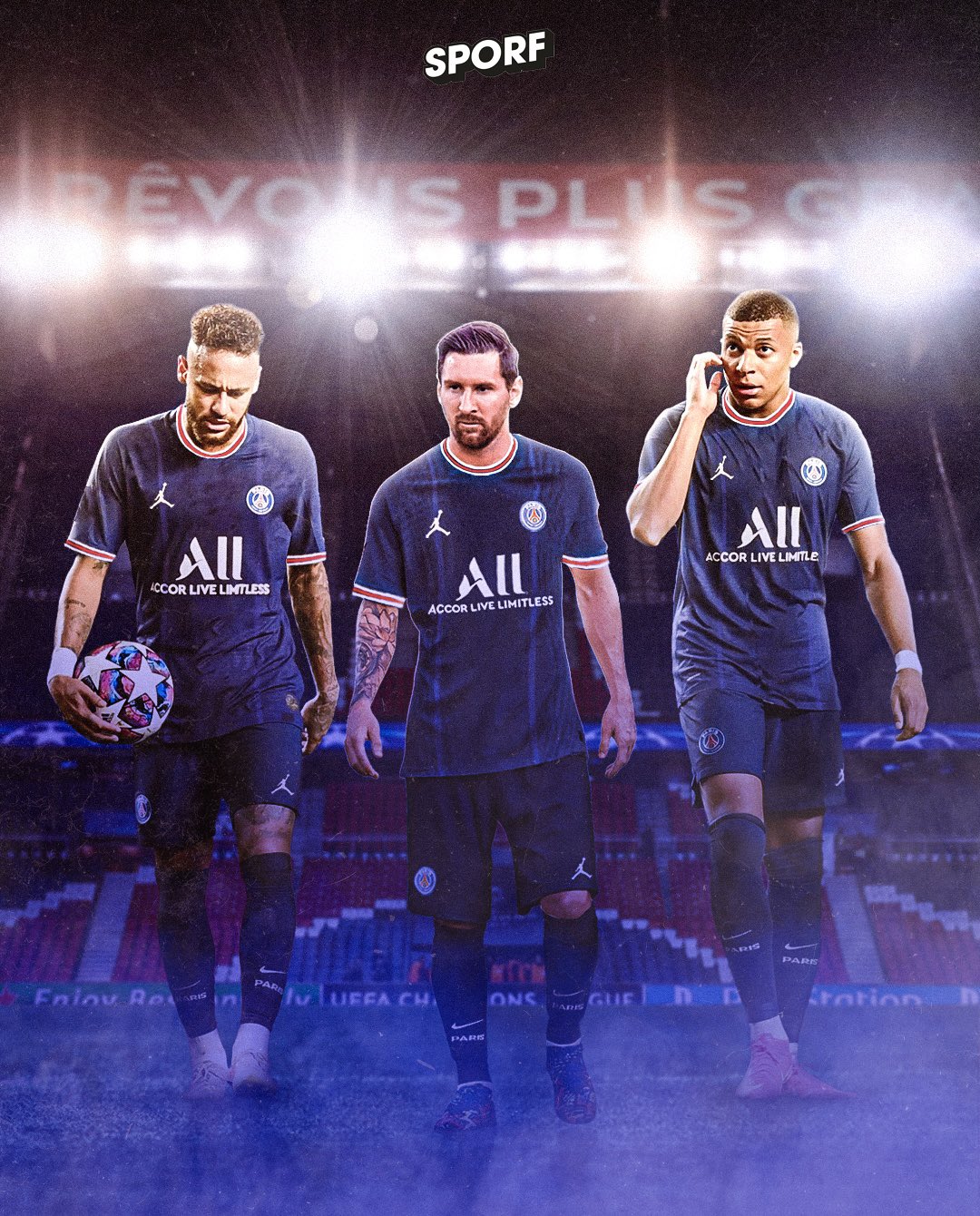 Lionel Messi Kylian Mbappe Neymar Psg Wallpapers