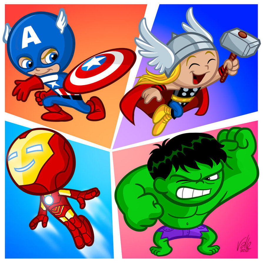 Little Avengers Cartoon Wallpapers